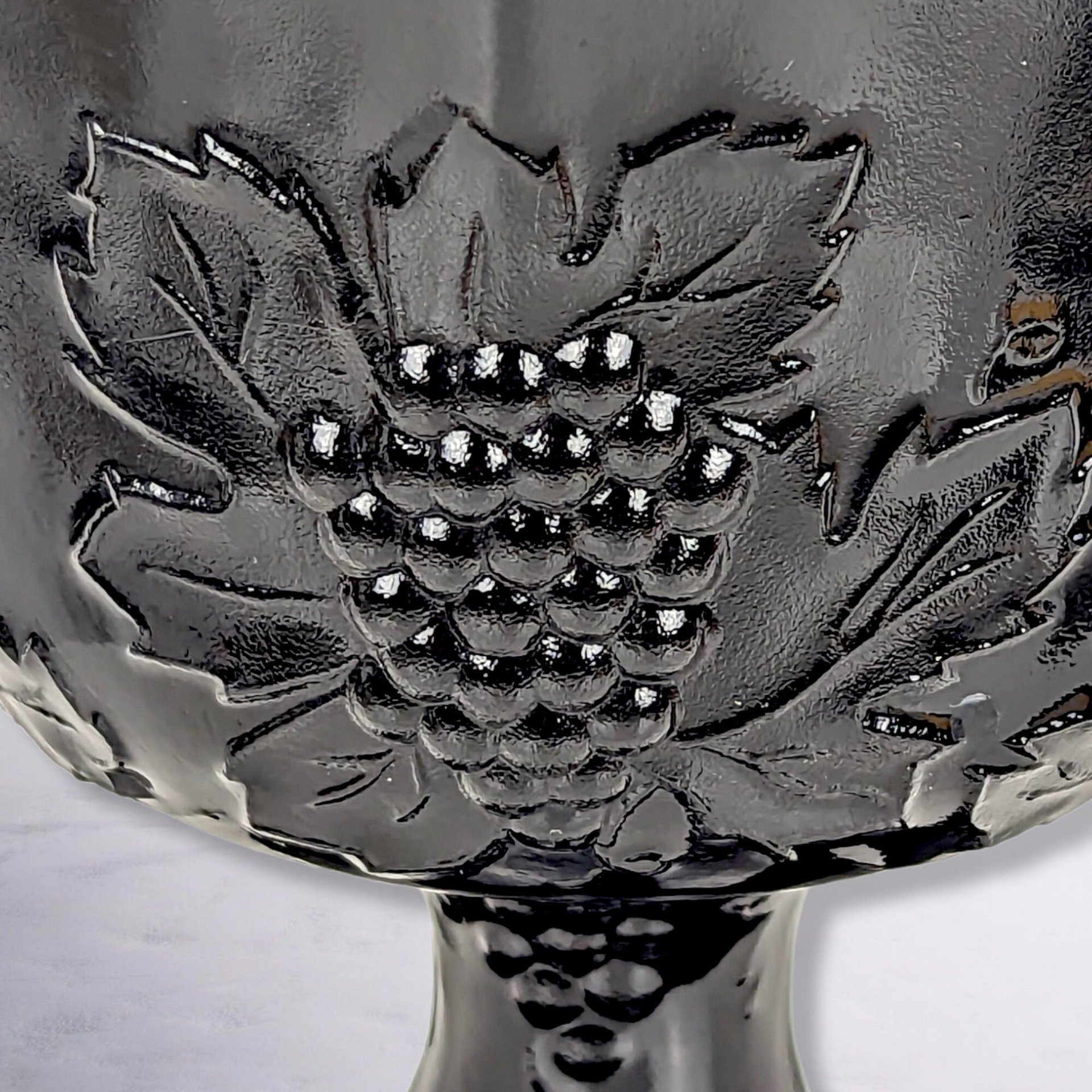 Vintage Indiana Glass Compote, Choose Green or Black