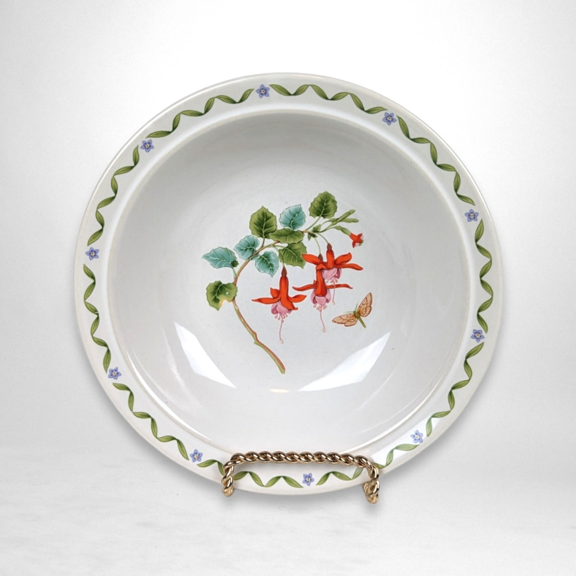 Set of 4 Windemere Garden Floral Cereal Bowls, Japan