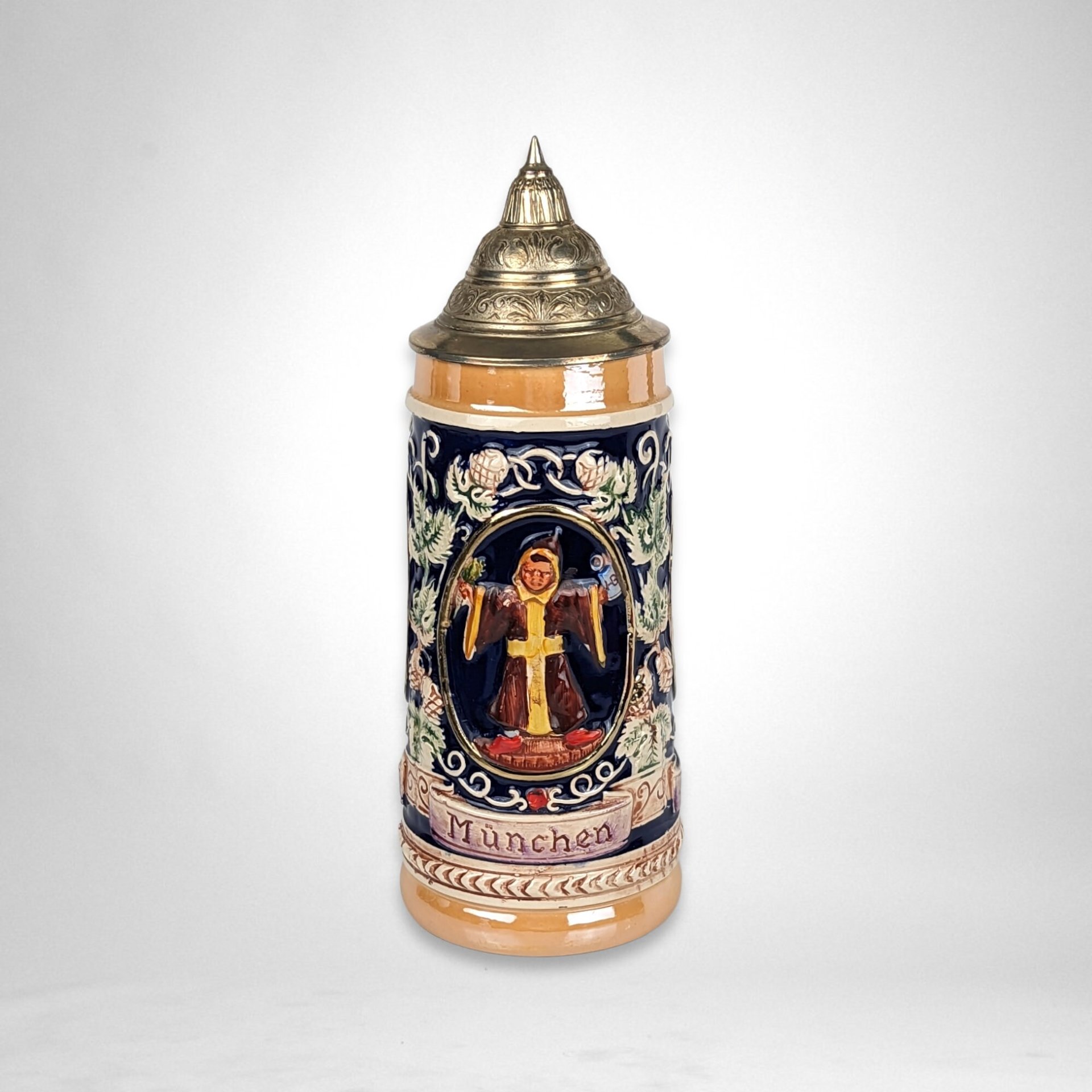 Ceramic Painted German Stein