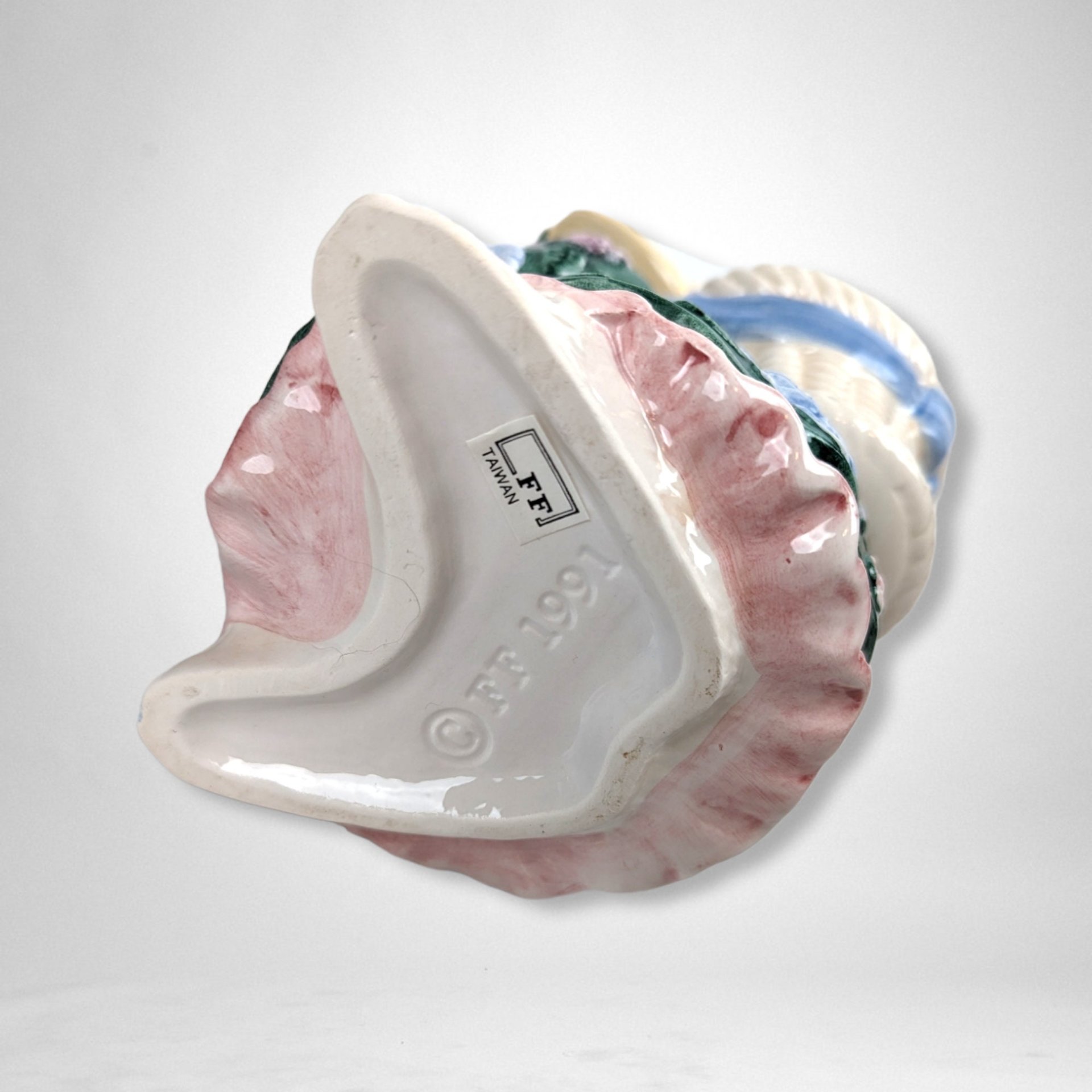 1991 Fitz and Floyd Bloomers Bunny Bud Vase: Vintage Easter Decor