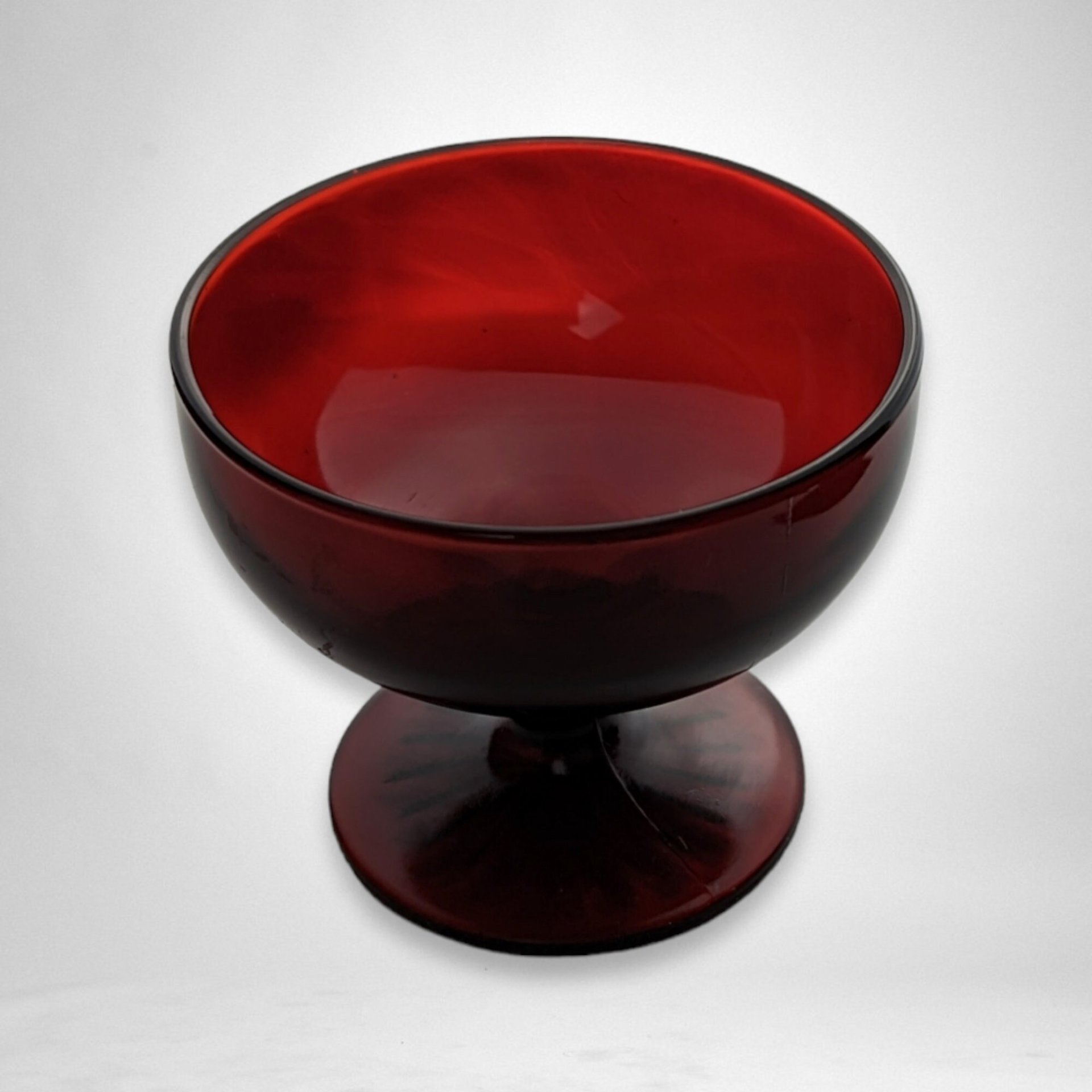 Set of 4 Anchor Hocking Royal Ruby Red Sherbet Cups