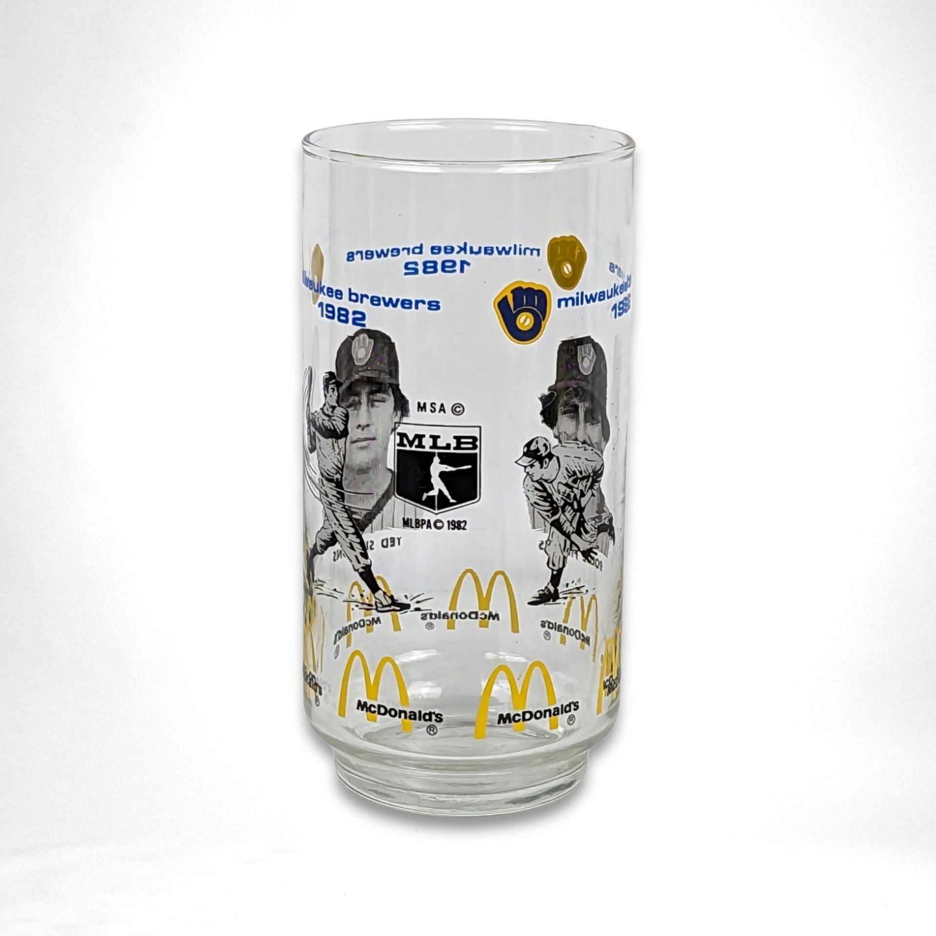 1982 Milwaukee Brewers World Series Drinking Glass