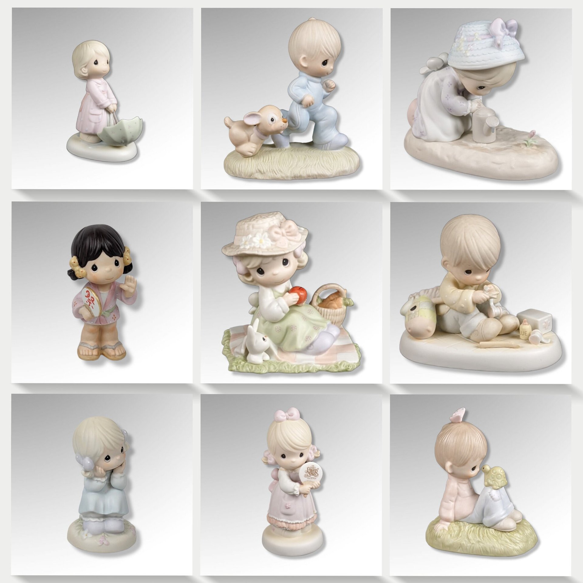 1980s and 1990s Precious Moments Figurine, Your Choice