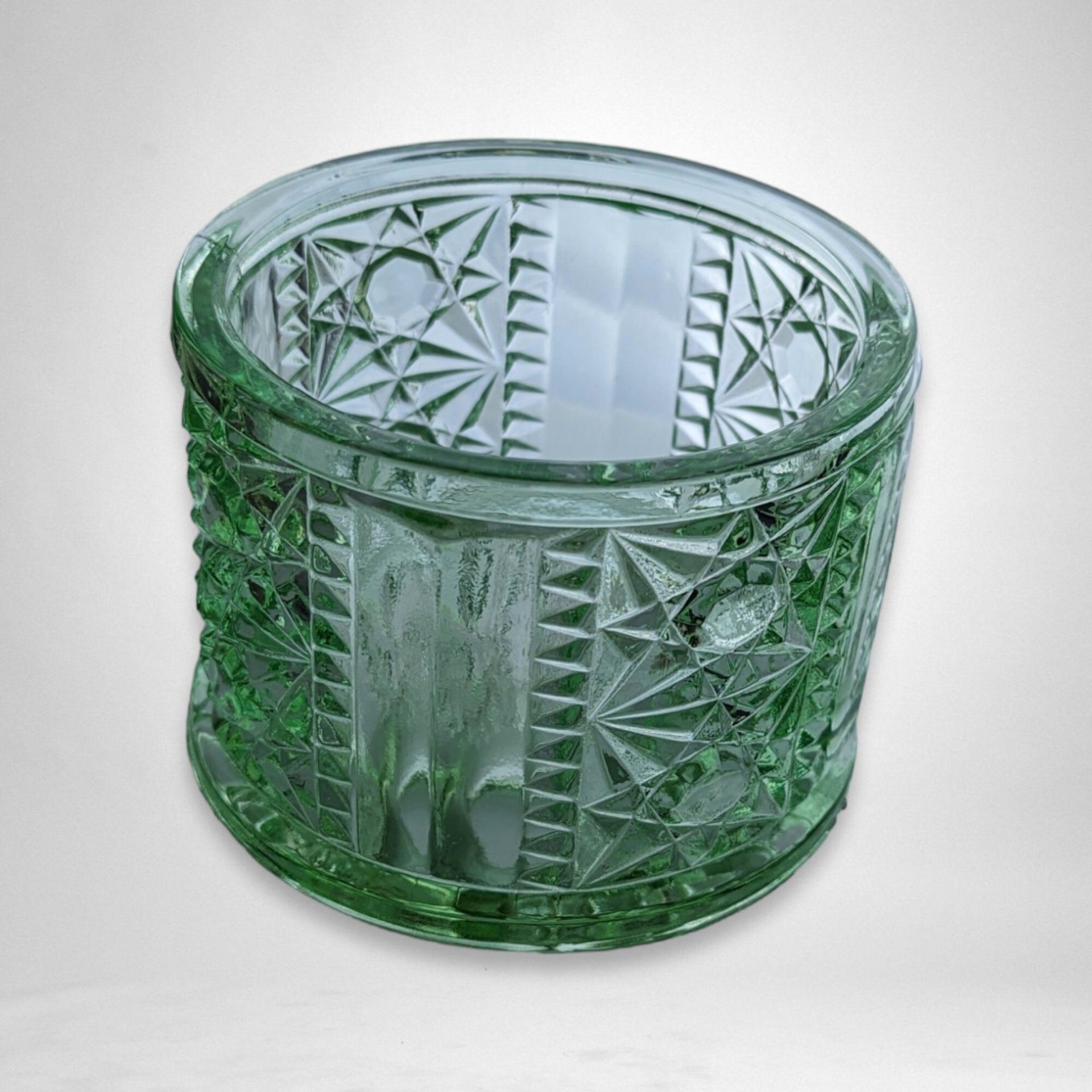 Indiana Glass Green Fairy Lamp, Top Only