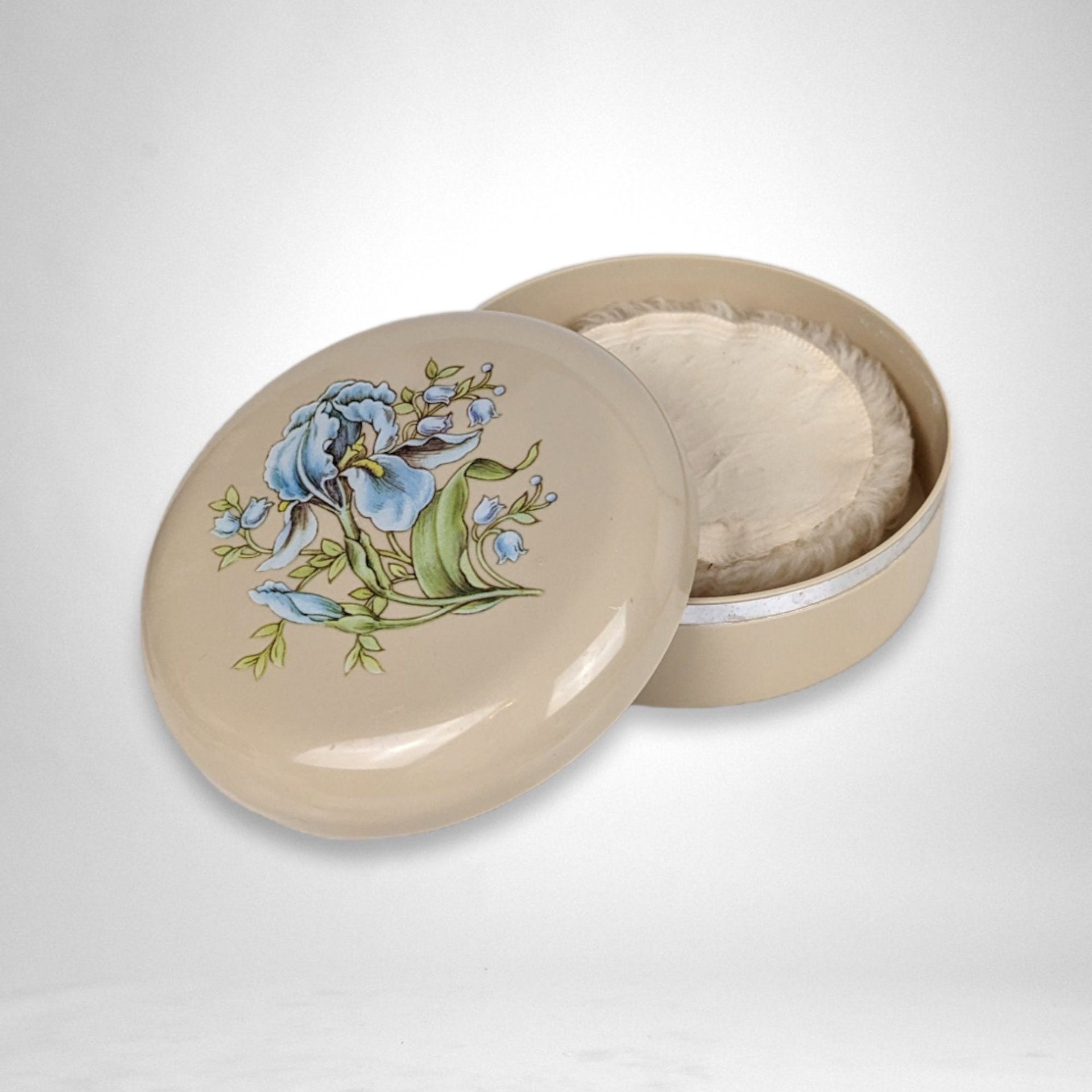 Vintage Avon Beauty Dust Container with Puff – Timeless Glamour