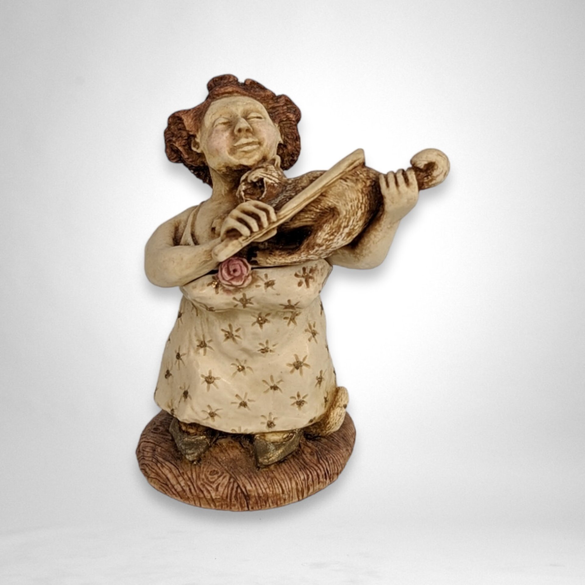 The Miniature Symphony Cat's Pyjama Margaret Figurine Trinket Box