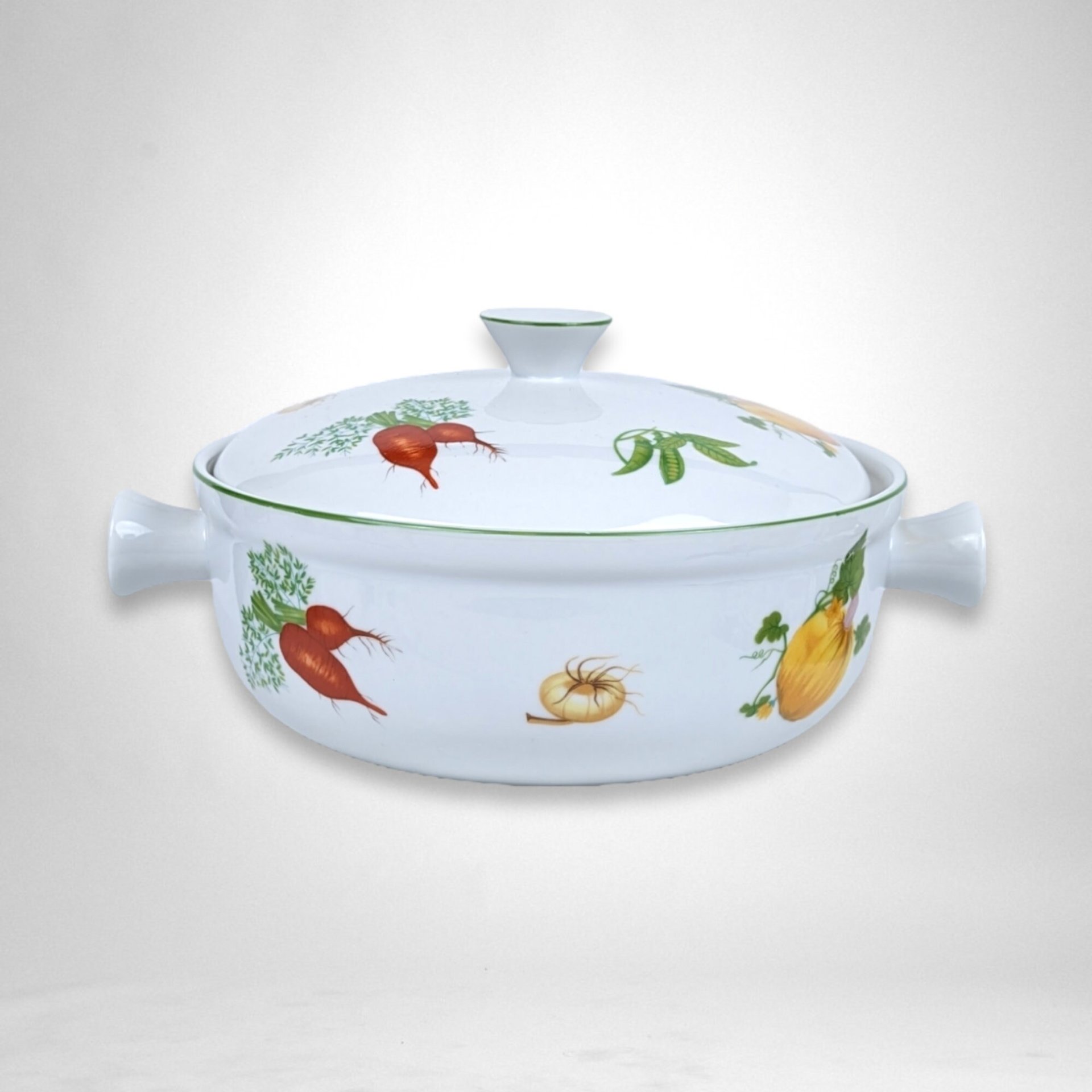Vintage Sadek Vegetable Garden Covered Casserole – Timeless Kitchen Elegance
