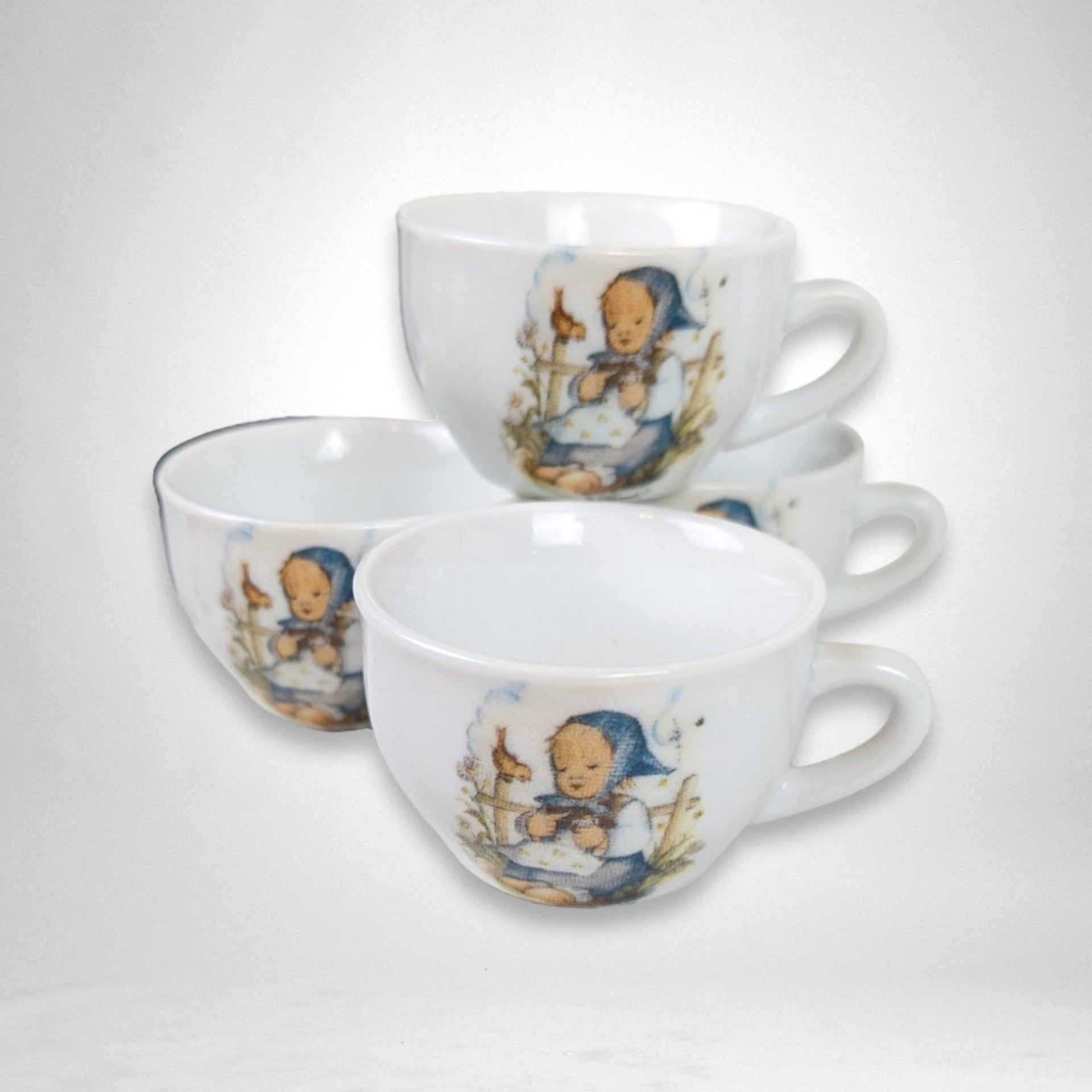 1993 Hummel "He Loves Me?" Childs Tea Set