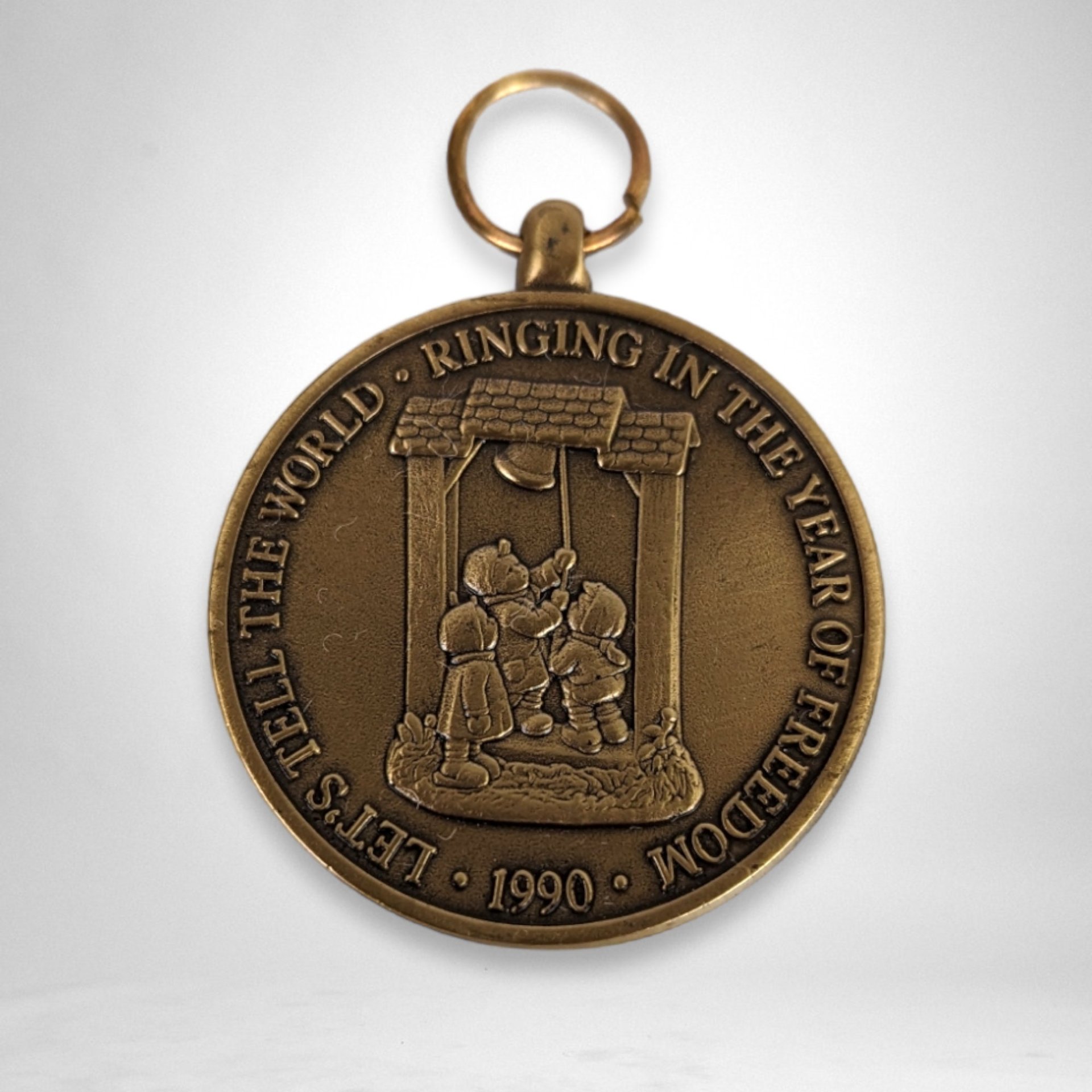 1990 M.J. Hummel "Ringing in the Year of Freedom" Medal | Century Collection |  Bronze | Hummel Collector