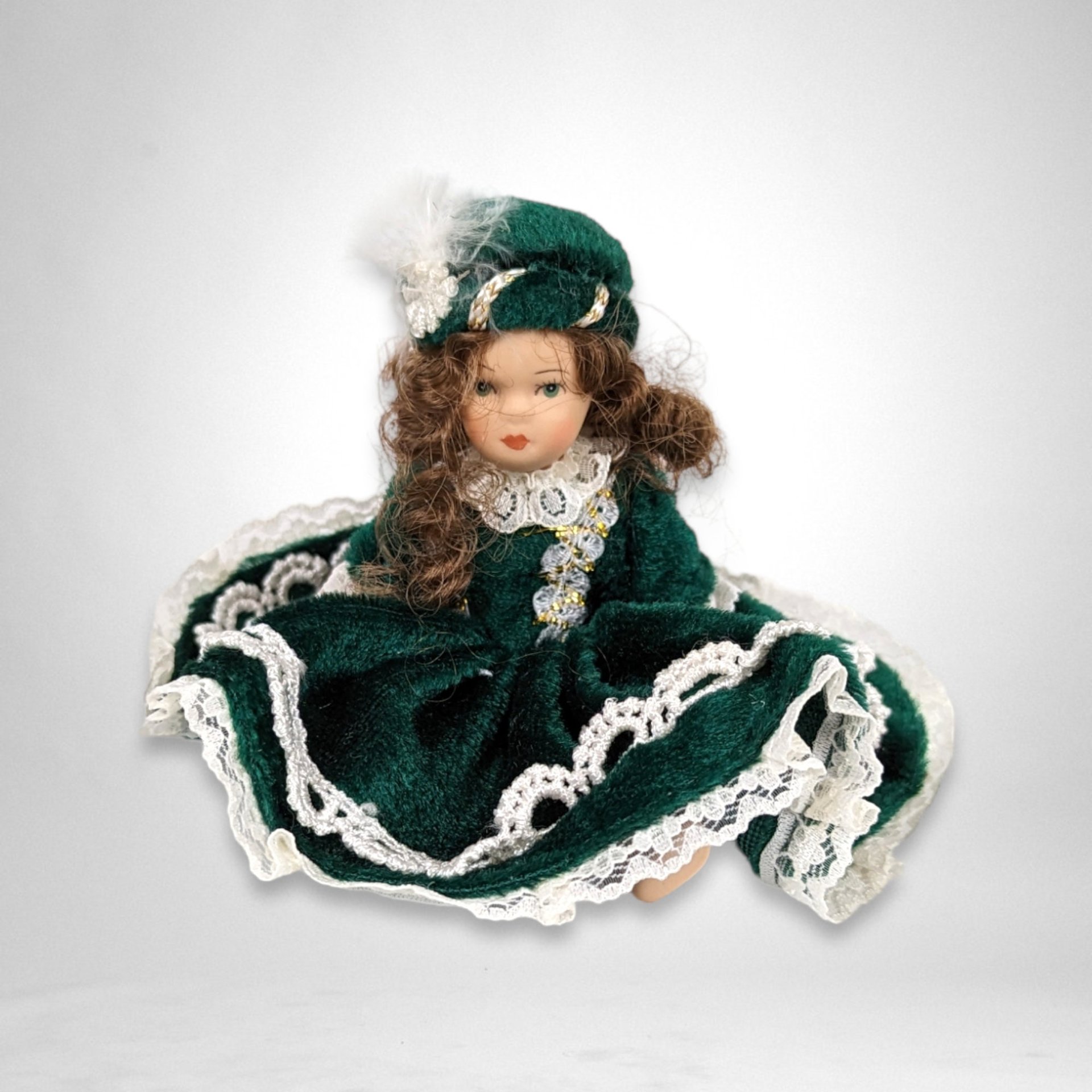 Charming Vintage Porcelain Girl Dolls - Set of 4 (5" Each) or 16 (2.5" Each) - Your Choice