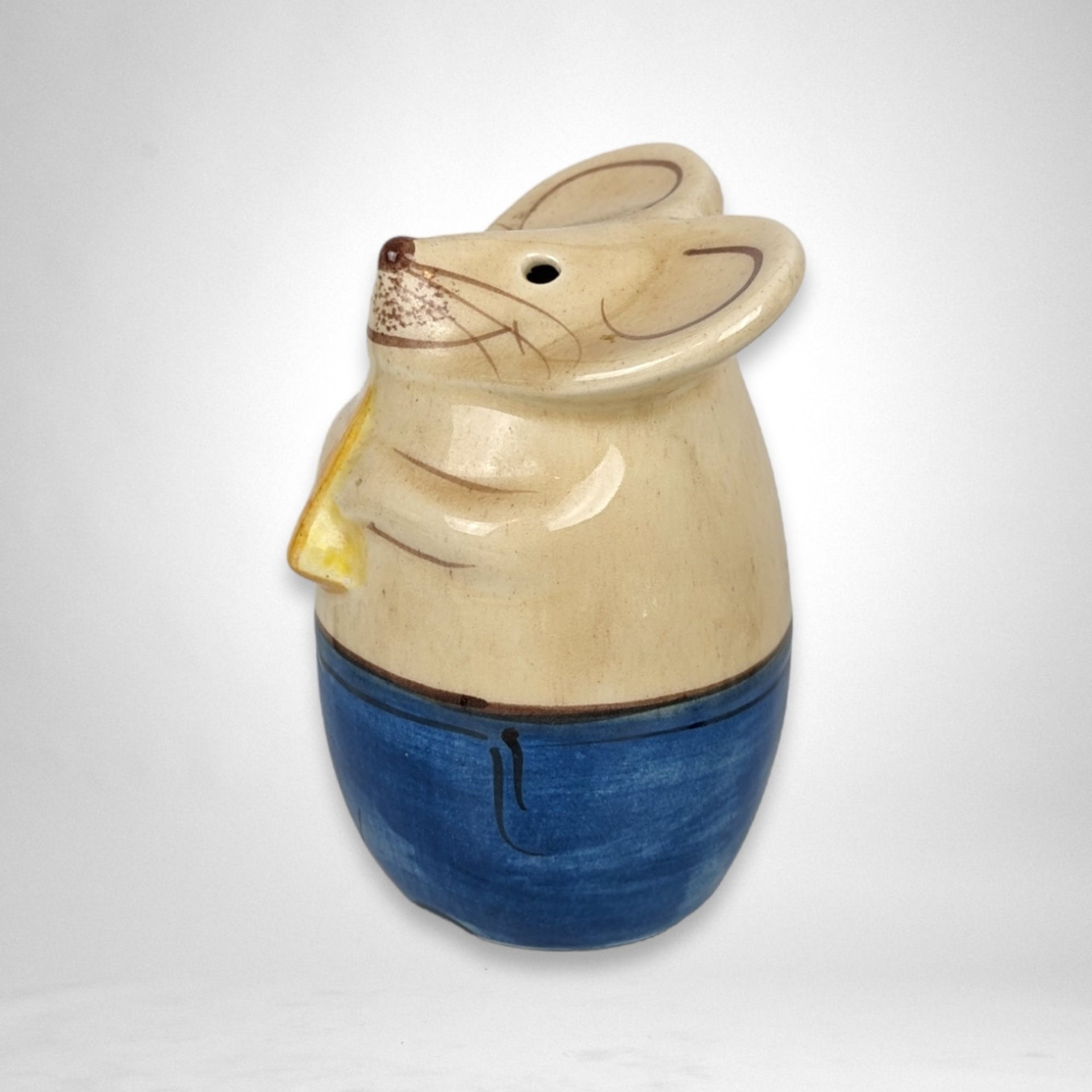 Vintage 1970s Ceramic Parmesan Cheese Shaker: Nostalgic Kitchen Necessity