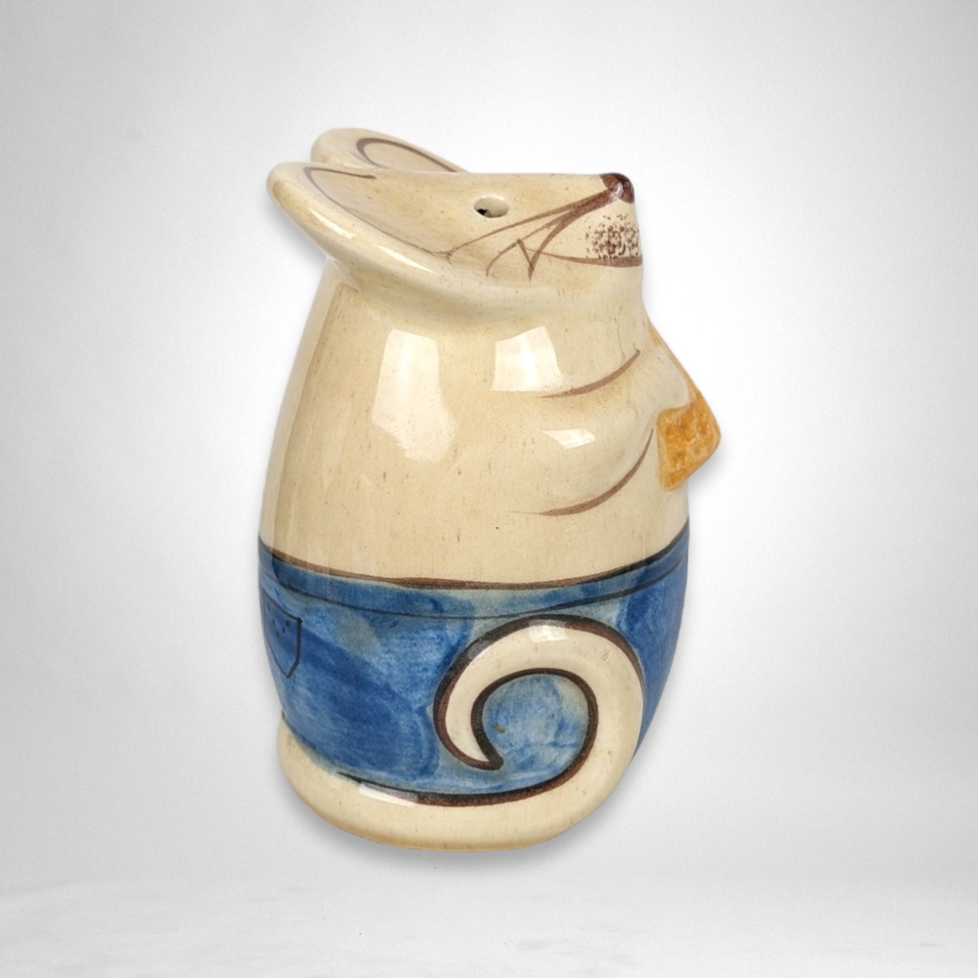 Vintage 1970s Ceramic Parmesan Cheese Shaker: Nostalgic Kitchen Necessity