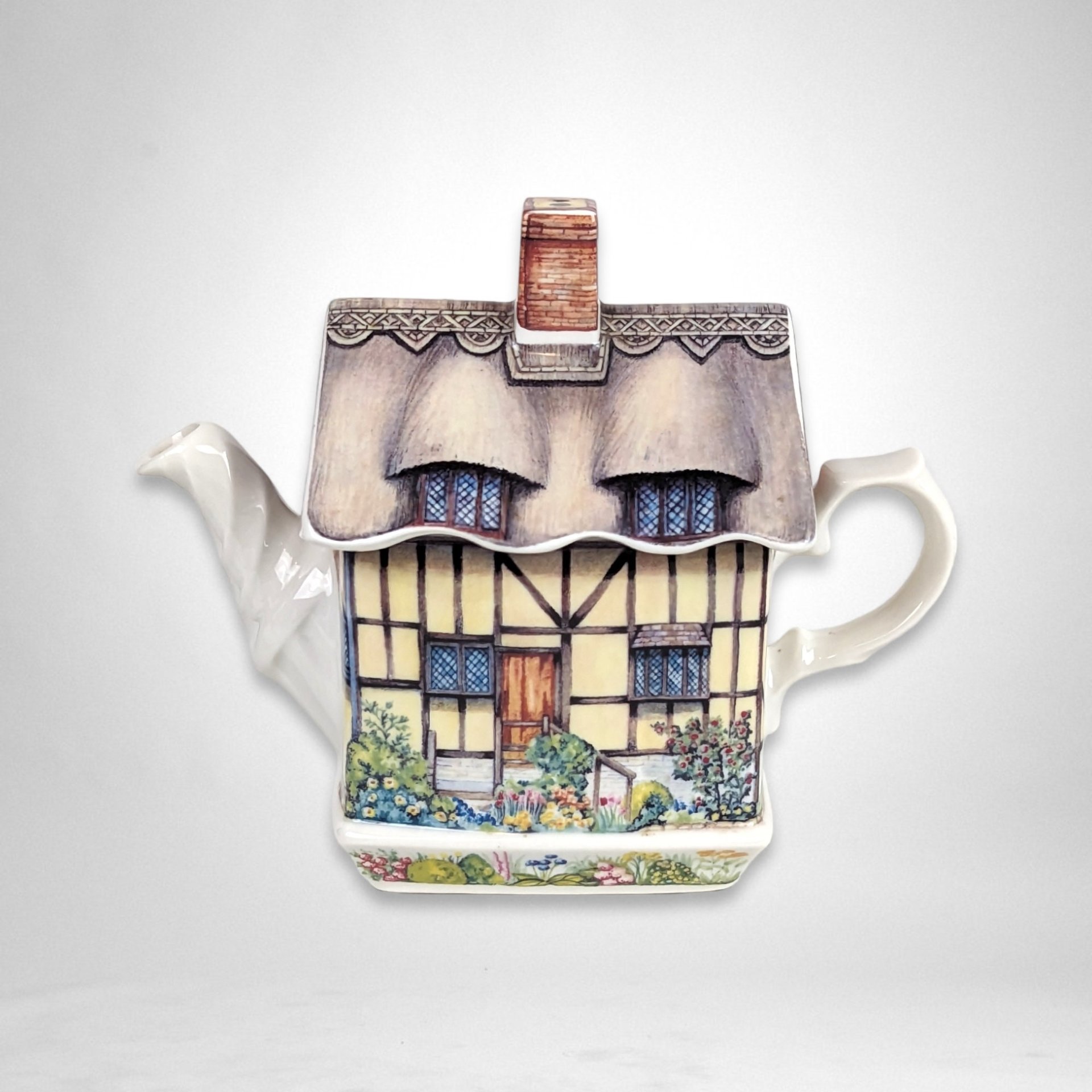 James Sadler Anne Hathaway's Cottage Teapot - Vintage Collectible with Minor Chip