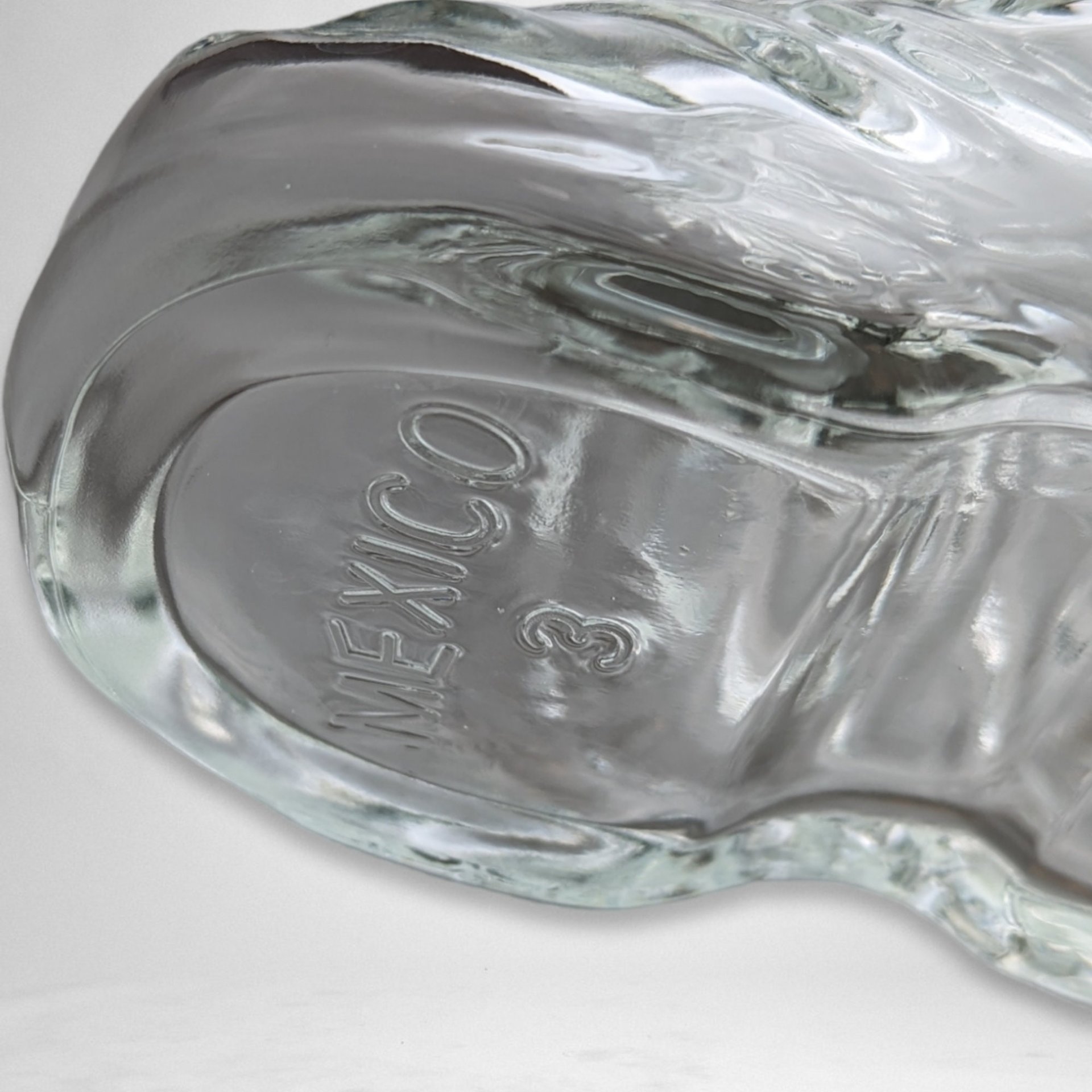 Vintage Glass Cowboy Boot Mug