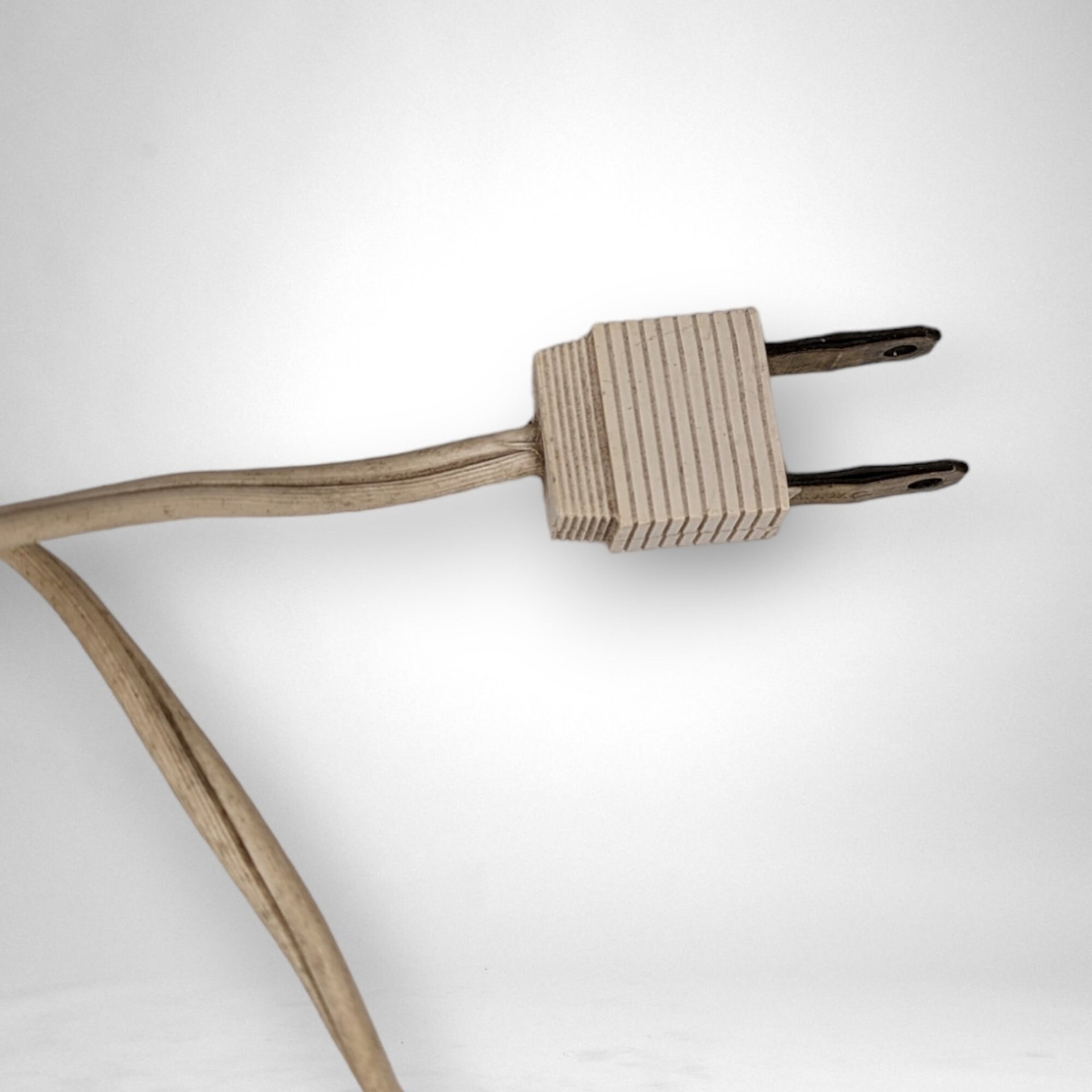 Vintage MCM Milk Glass Hobnail Lamp