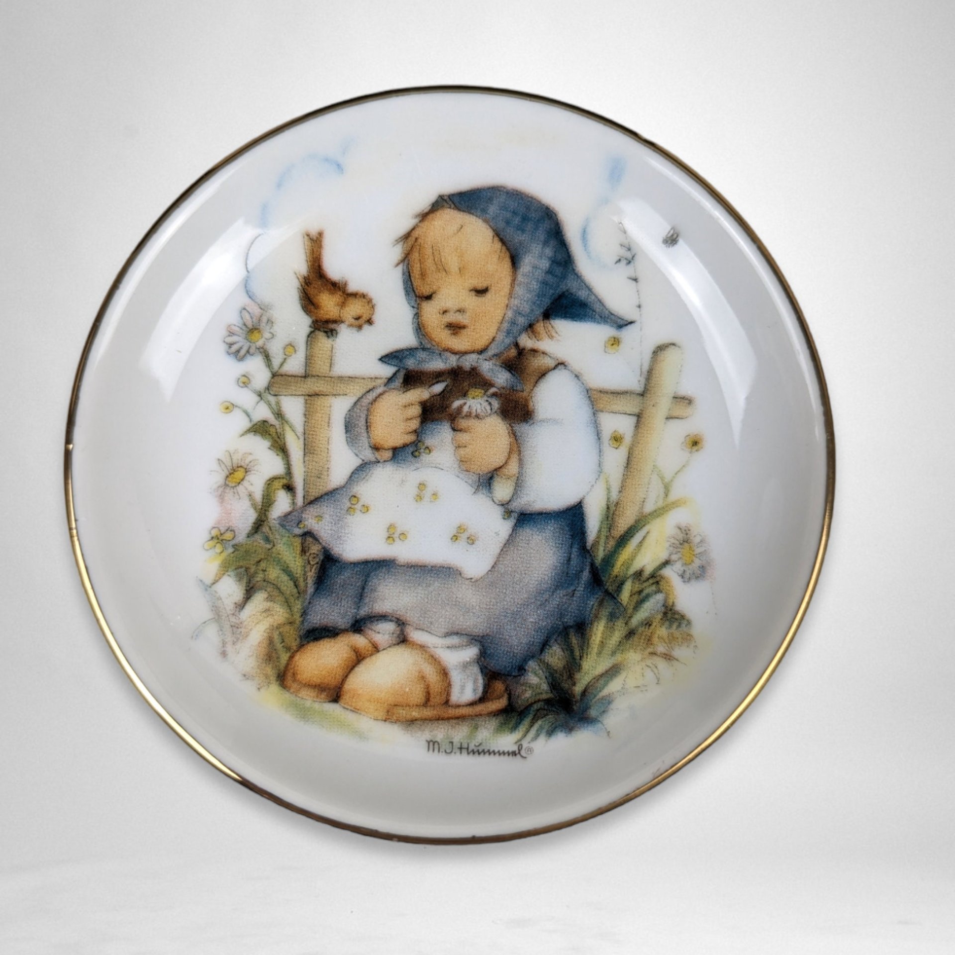 1993 Hummel "He Loves Me?" Childs Tea Set