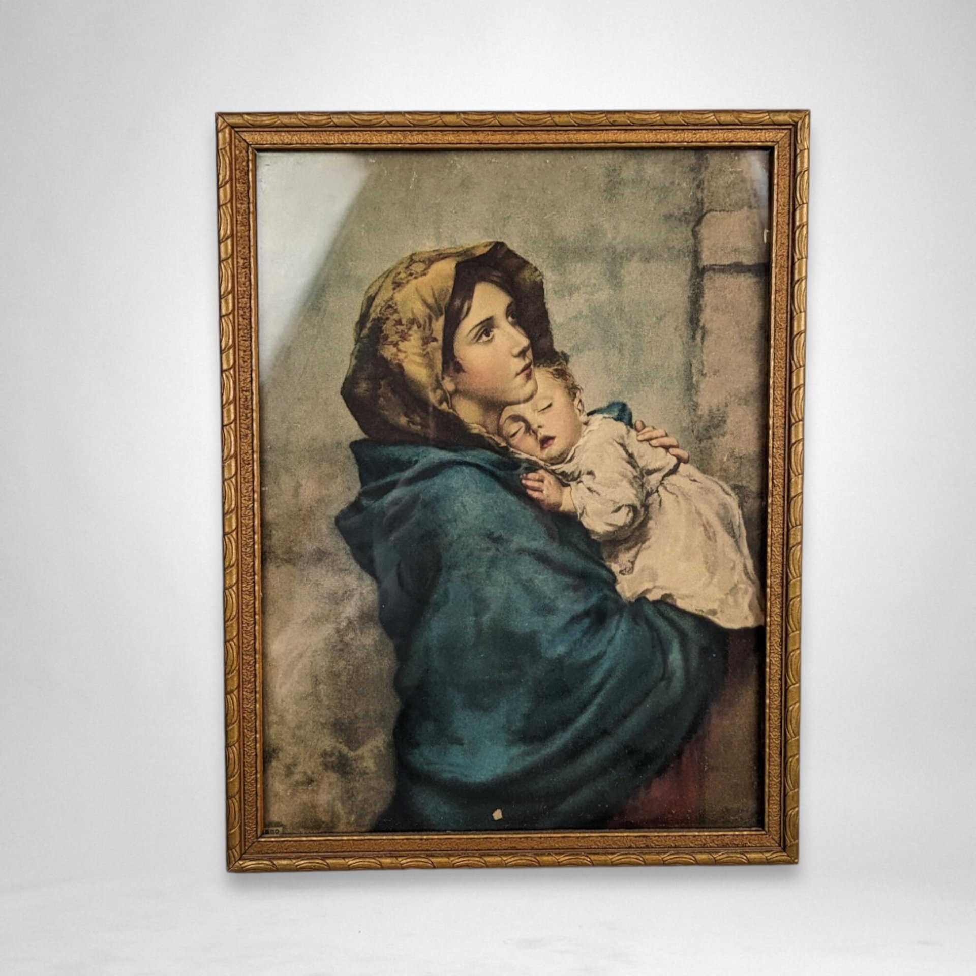 Madonna of the Streets Vintage Framed Print
