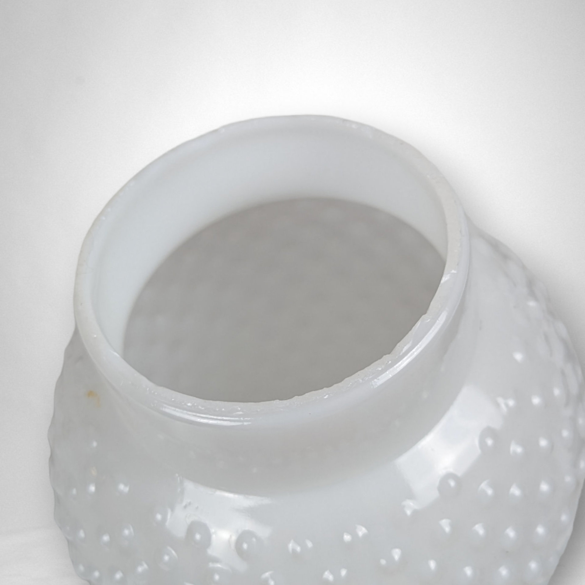 Vintage Milk Glass Hobnail Lamp