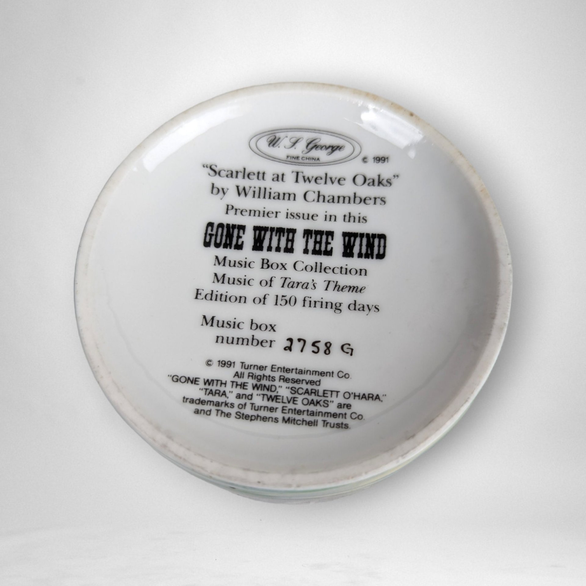 Gone with the Wind "Scarlett at Thelve Oaks" Music Box