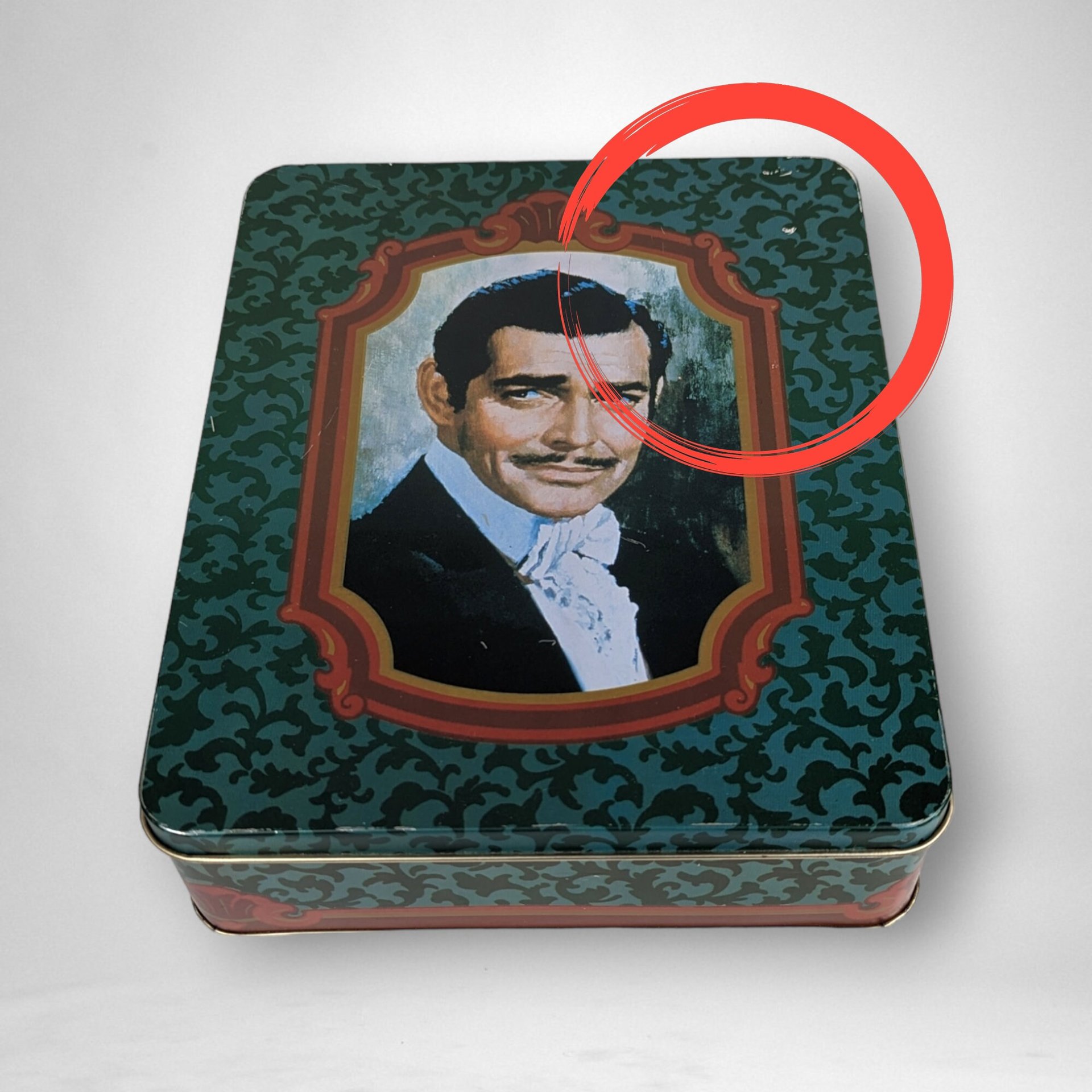 1989 Rhett Butler Gone with the Wind Tin with Collector Cards: Classic Hollywood Collectibles