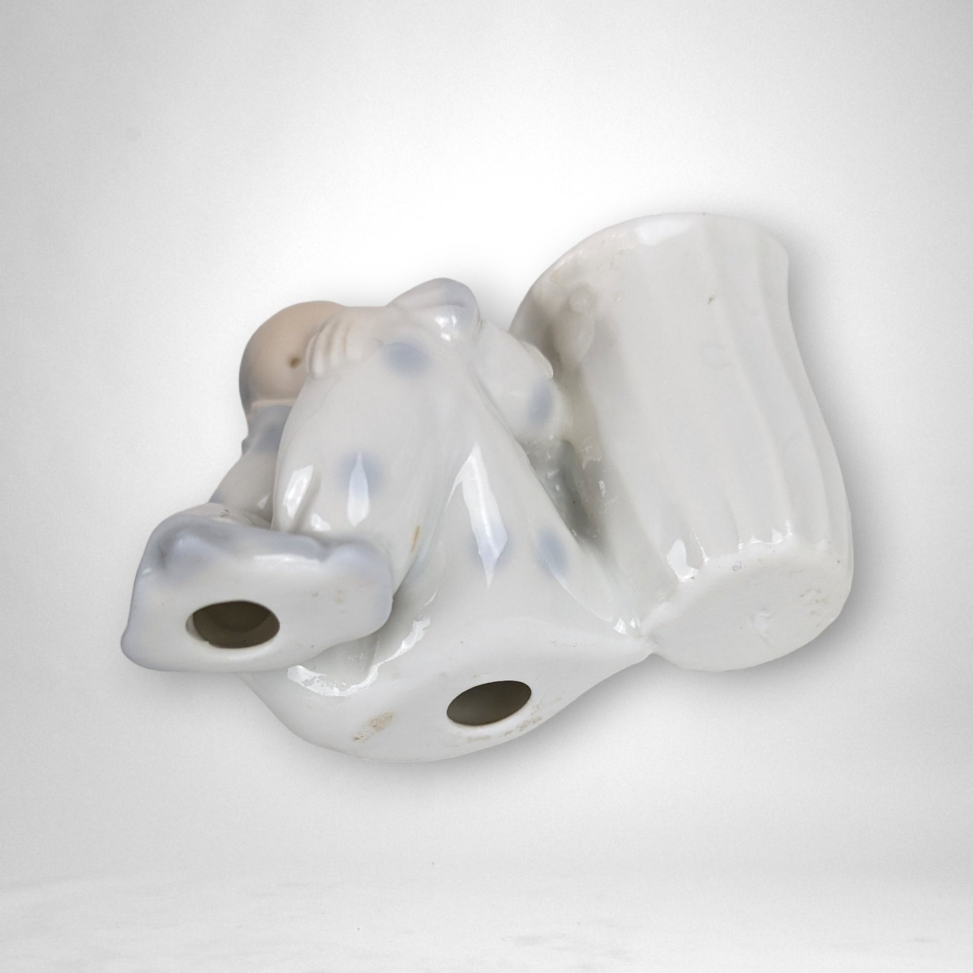 Otigiri Pierrot Clown Single Tapered Candle Holder - Whimsical Tabletop Decor