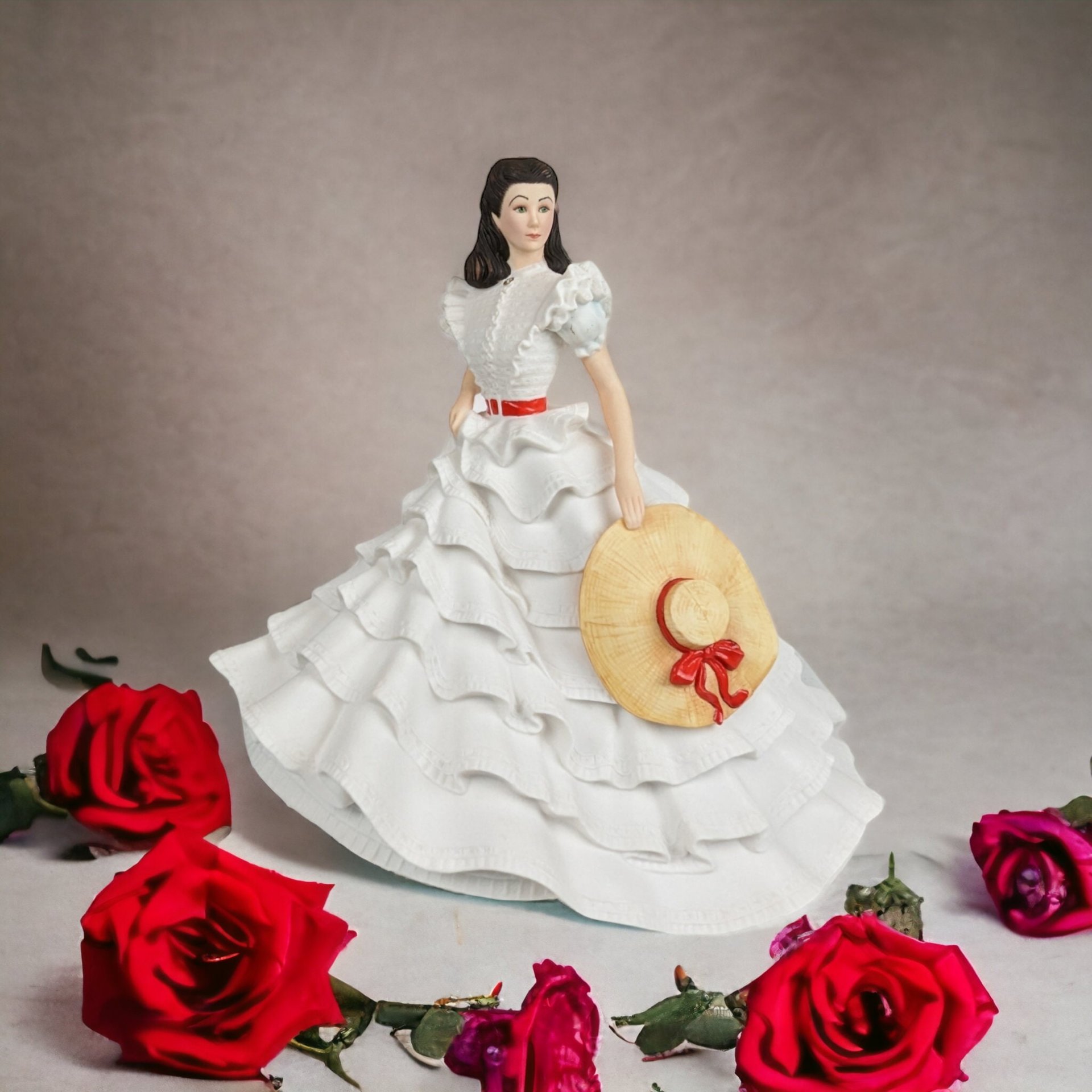 1987 Vivian Leigh as Scarlett O'Hara Large Porcelain Figurine