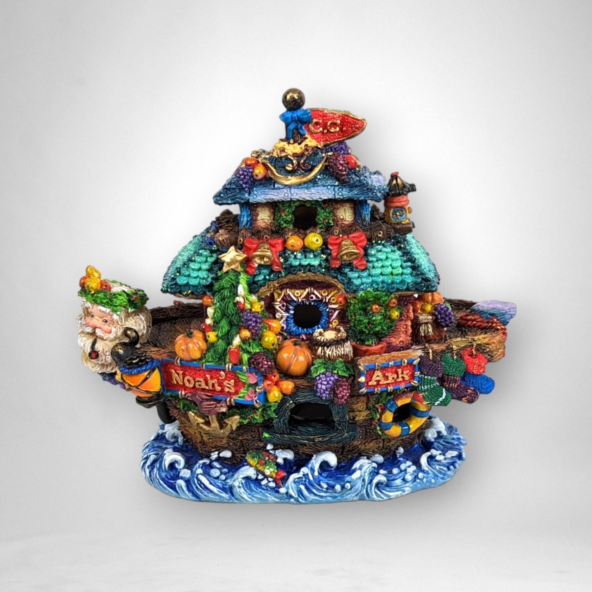 1997 Crinkle Claus Crinkle Ark Christmas Light-Up Decoration - Nostalgic Holiday Collectible