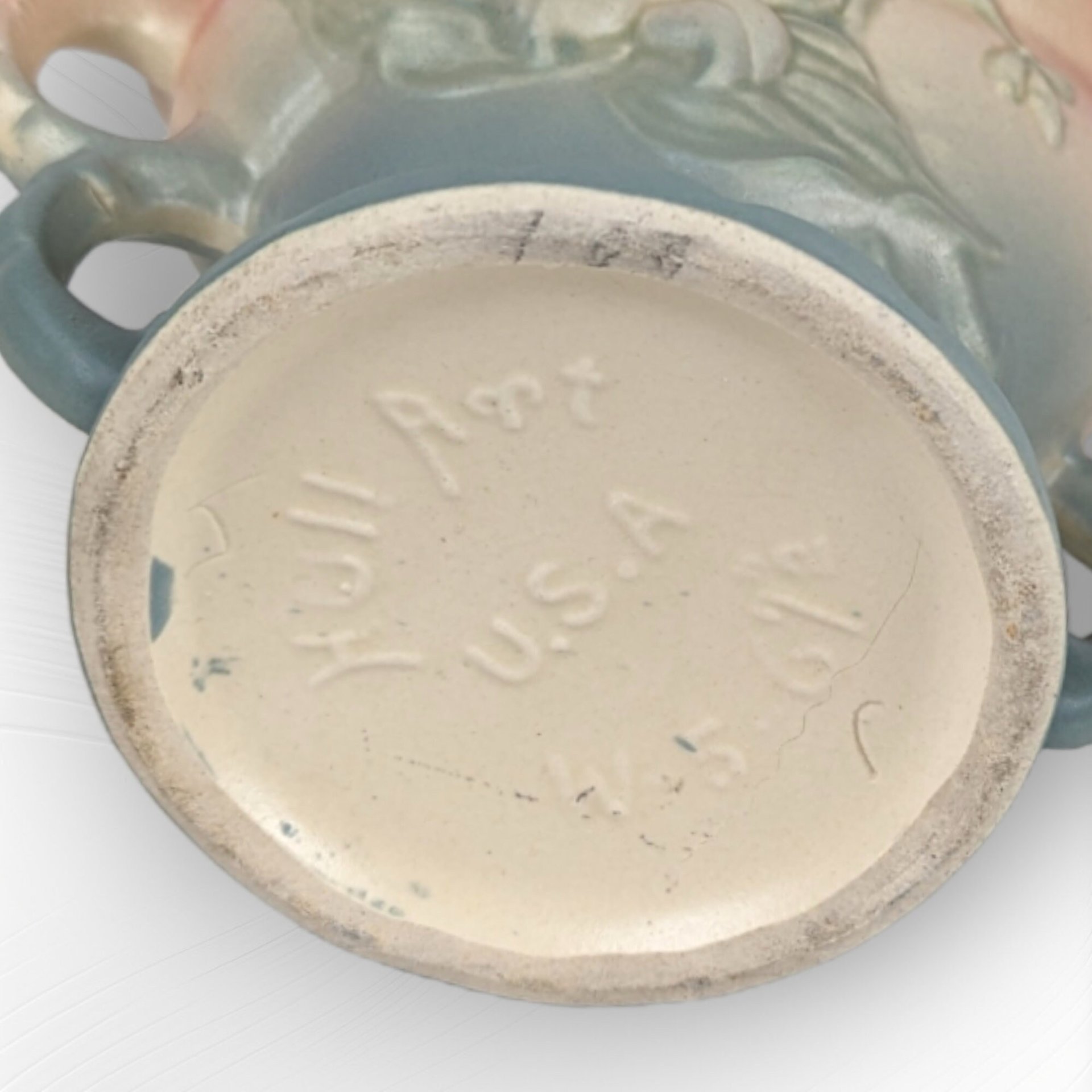 Vintage Hull Pottery Pink and Blue Wild Flower 6" Vase - Classic Floral Elegance