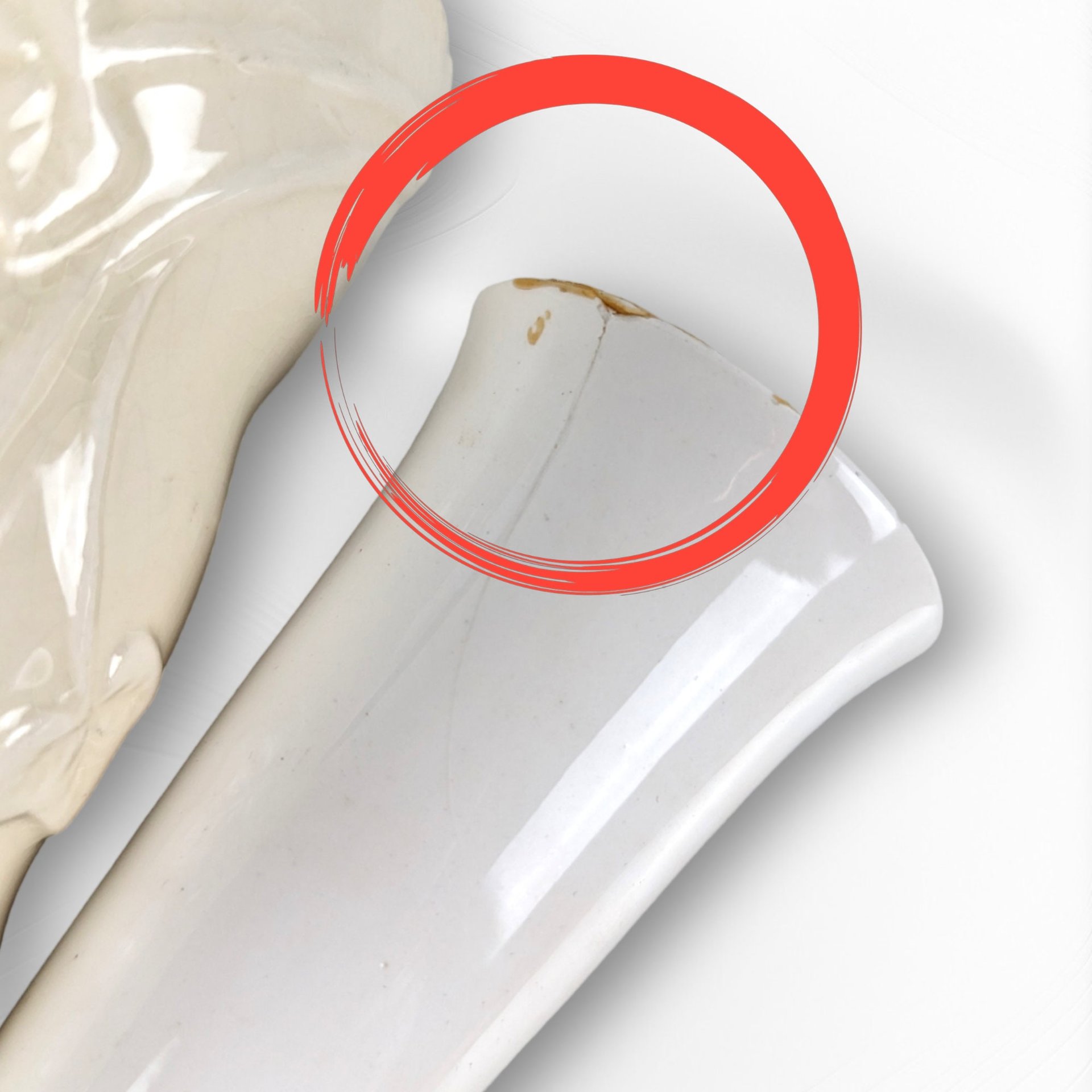 Pair of Vintage McCoy Cream Ivy Wall Pockets with Inserts