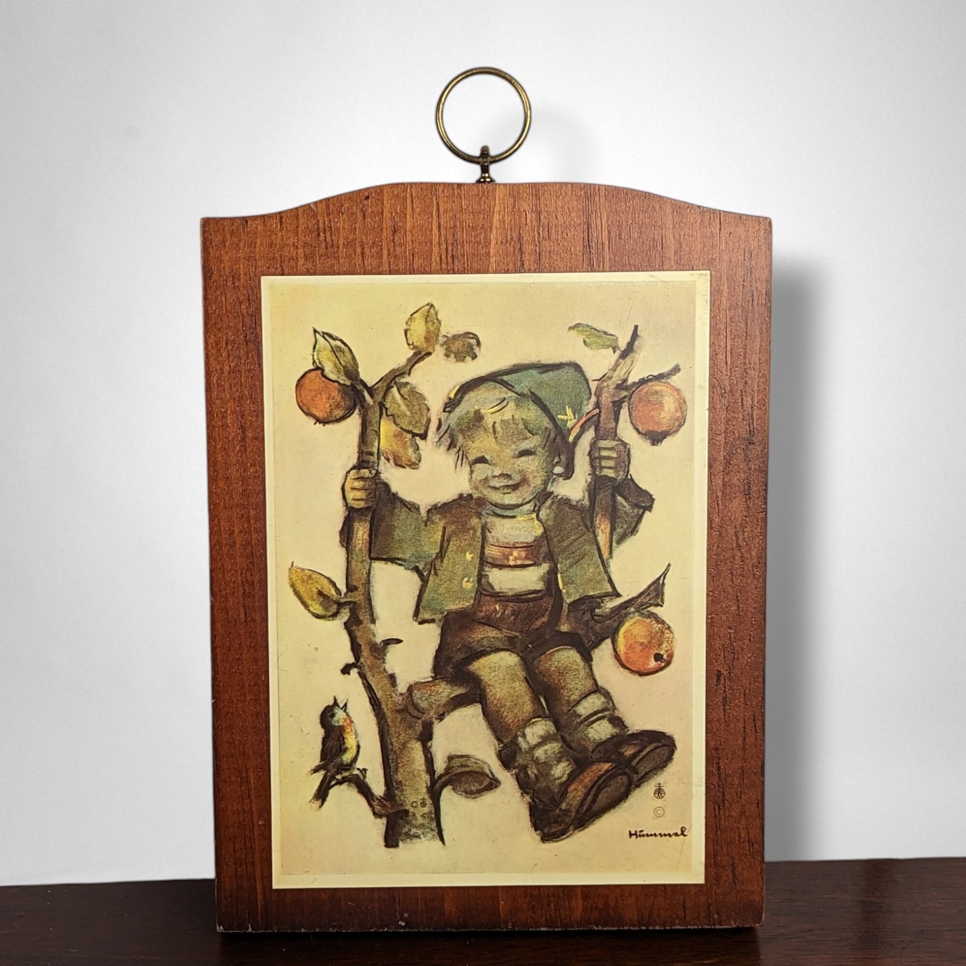 Pair of Vintage Hummel Prints on Wood, Your Choice