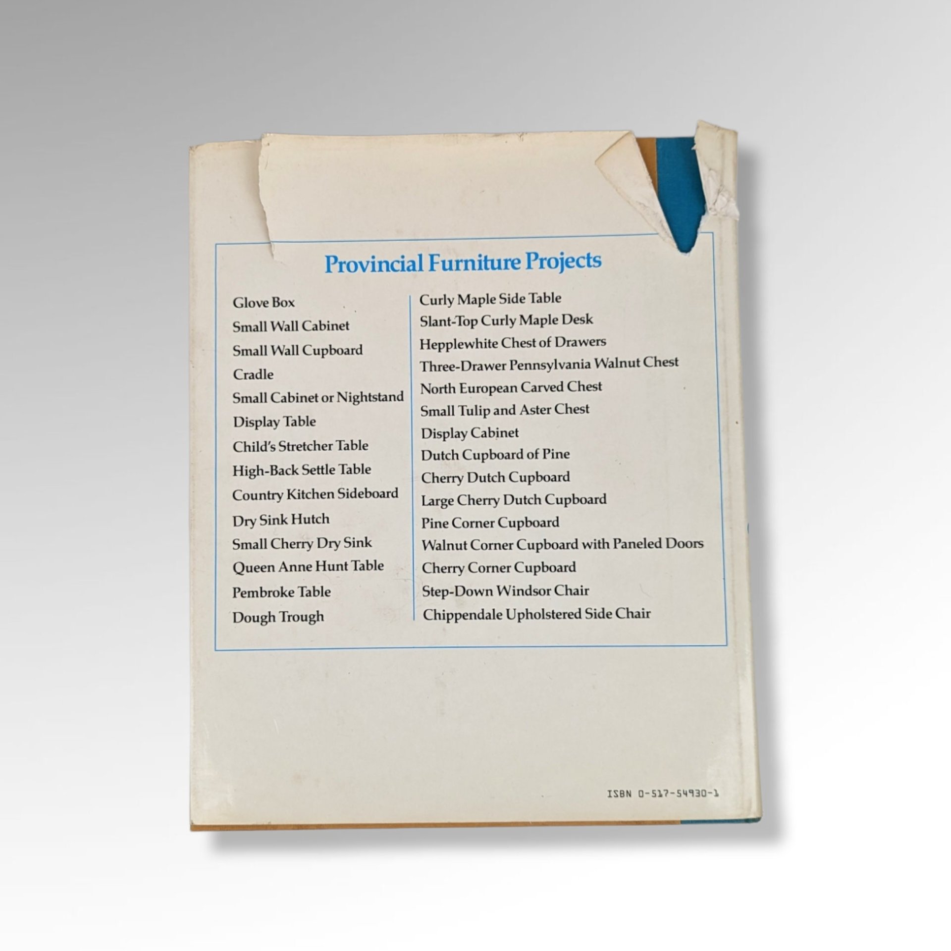 Provincial Furniture Design and Construction: Franklin H. Gottshall (1983)