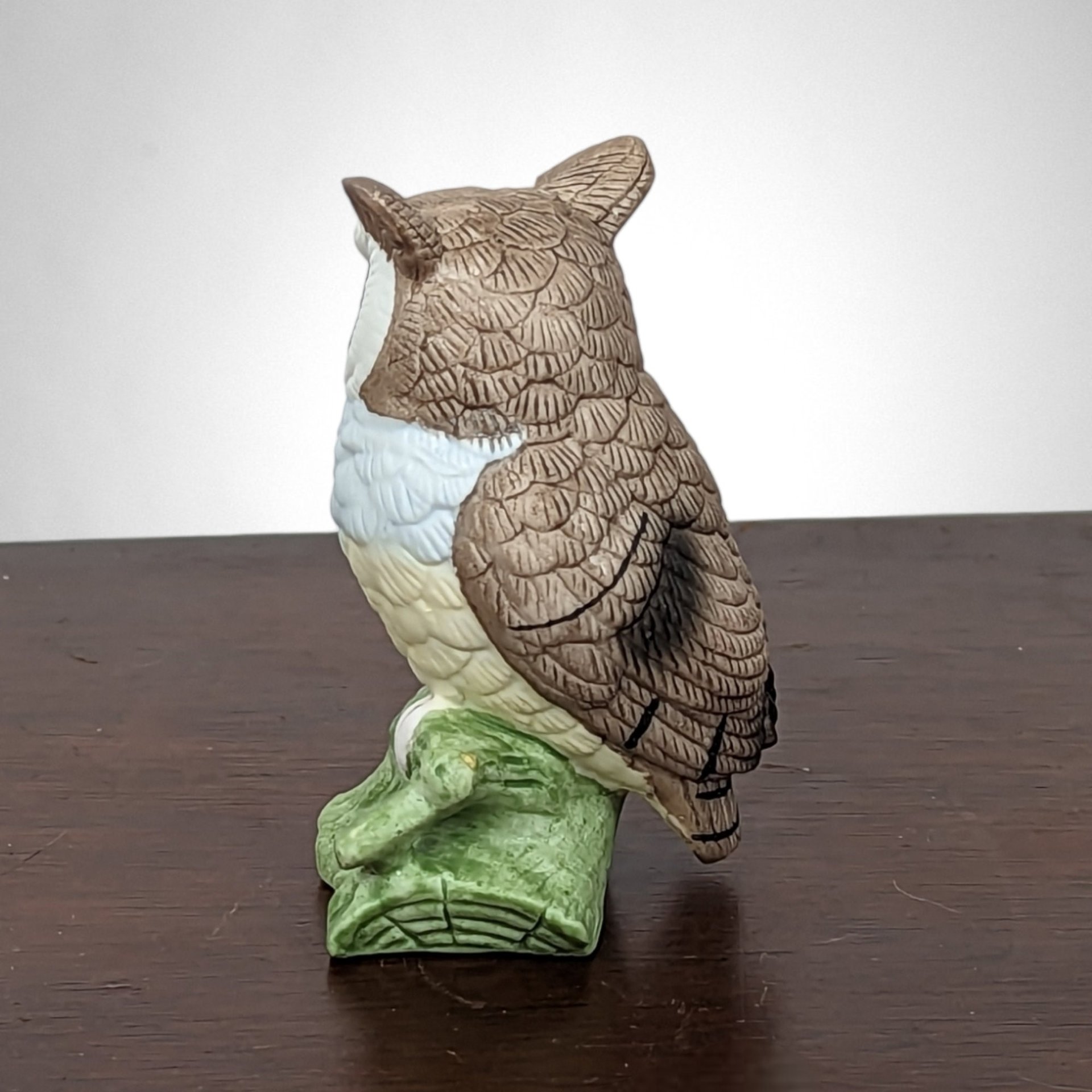 Lefton Hand-Painted Owl Figurine: Whimsical Artistry
