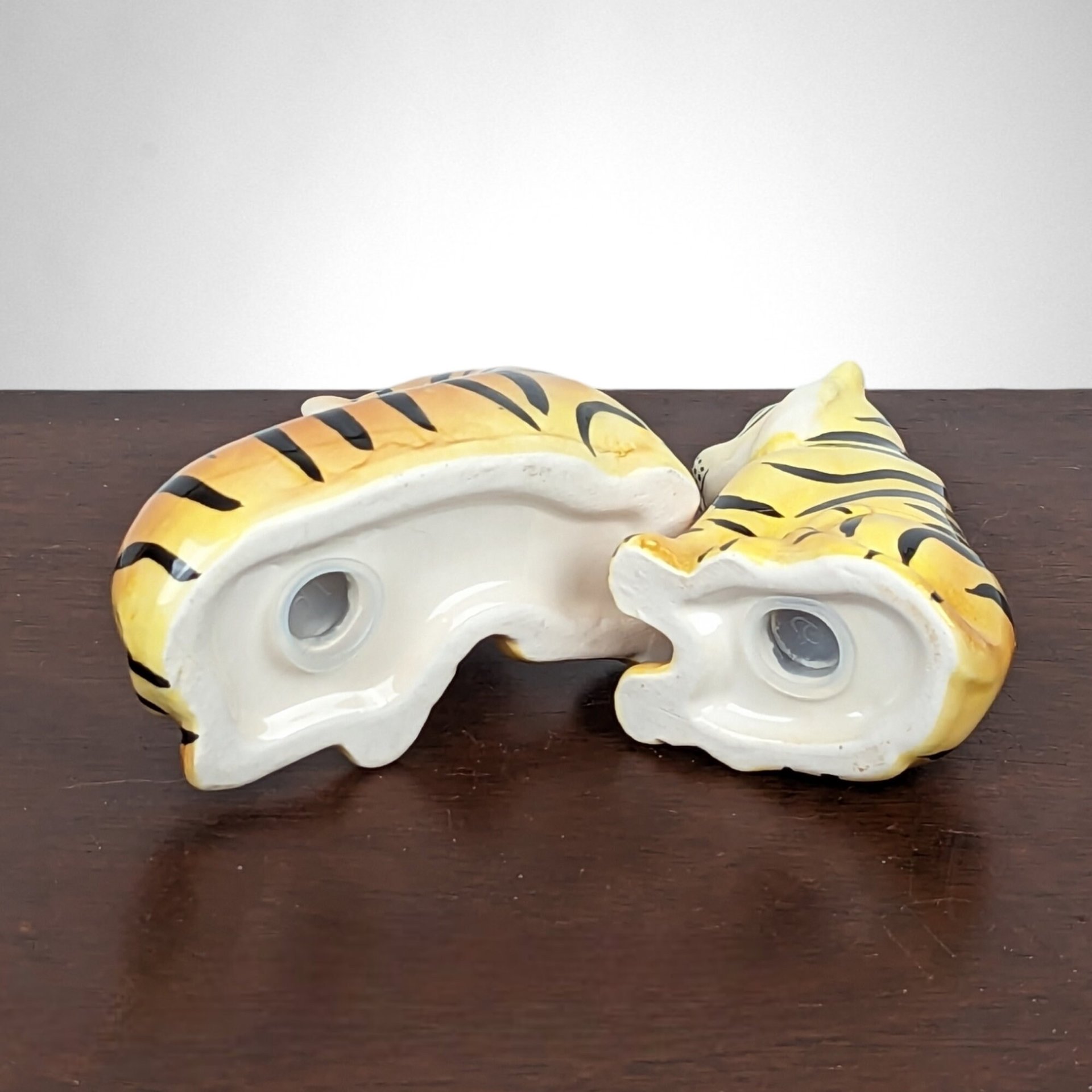 Vintage Ceramic Tiger Salt and Pepper Shakers