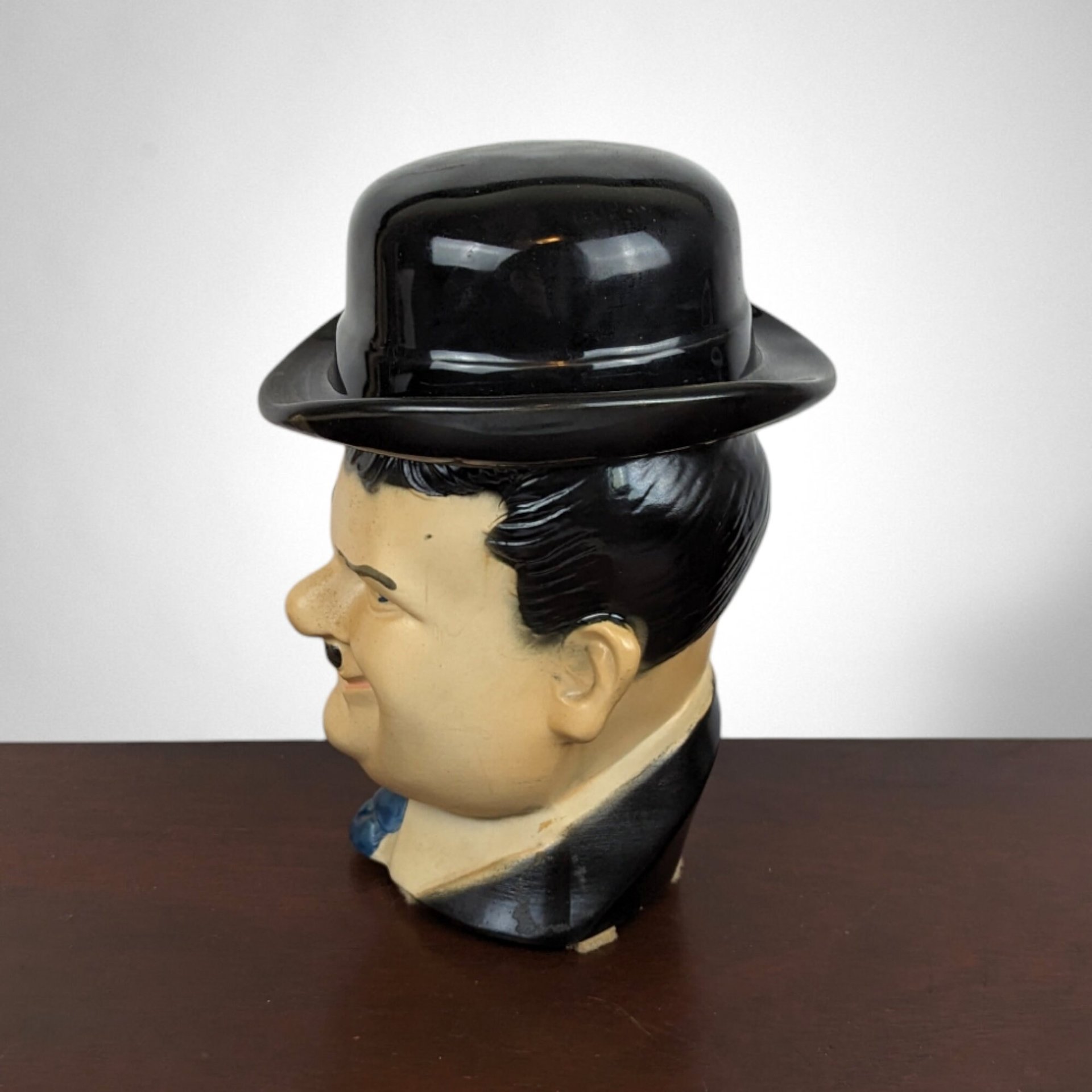 1976 Heritage China Ezra Brooks Oliver Hardy Decanter