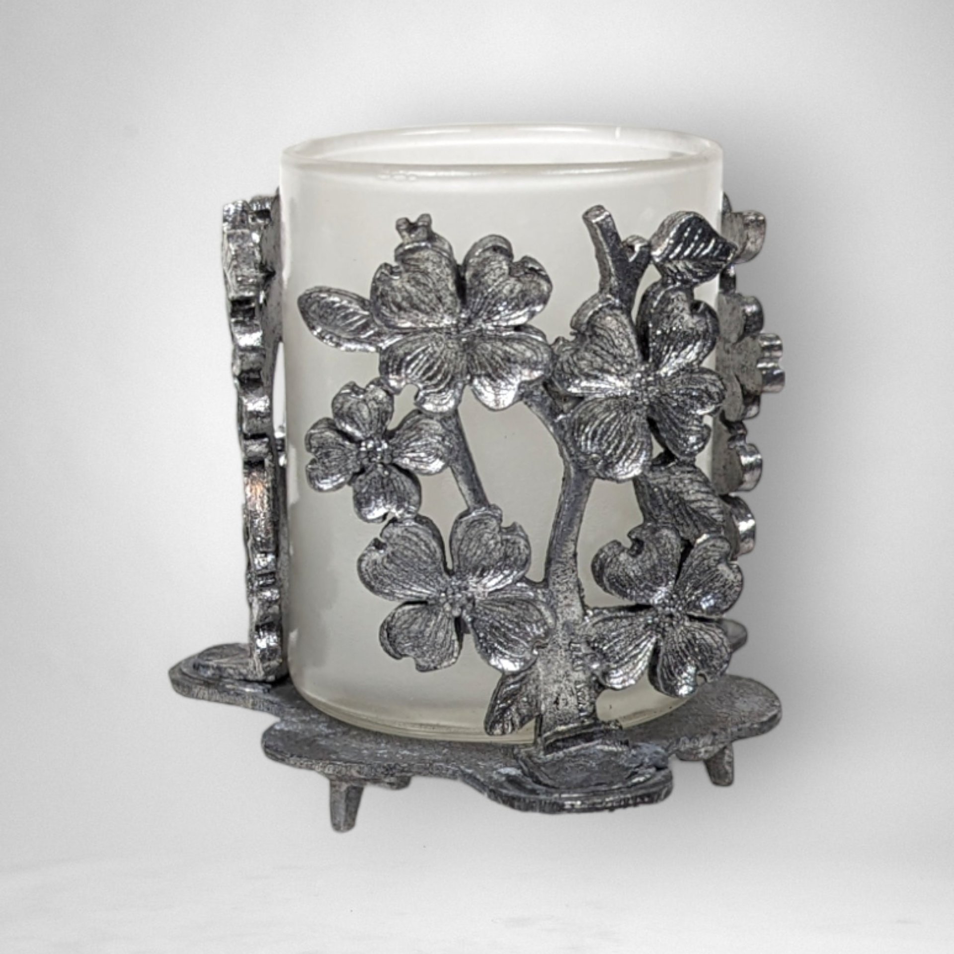 Vintage 1978 Metzke Pewter Votive Candle Holder: Timeless Elegance in Pewter