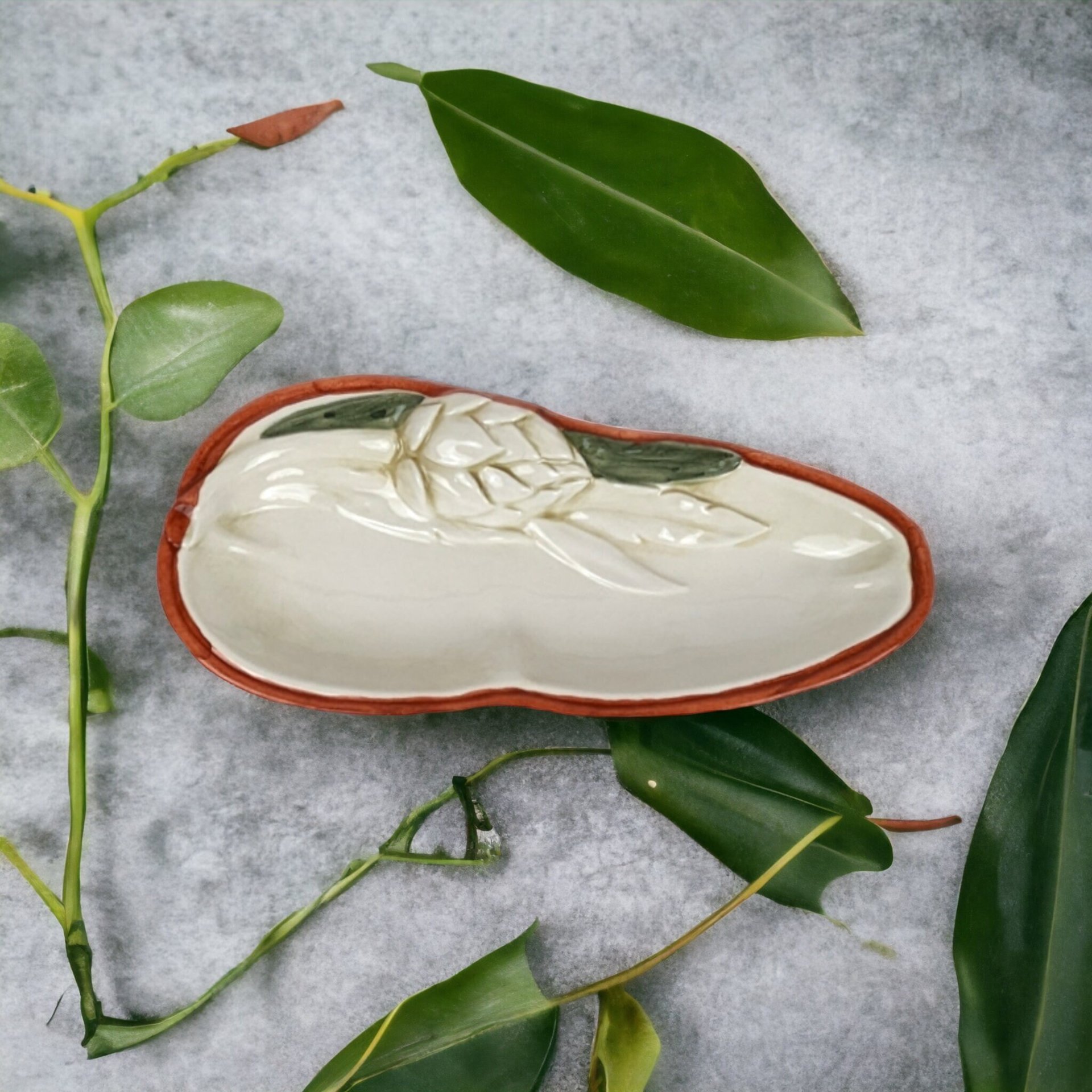 Carraro Italian Artichoke Porcelain Serving Dish