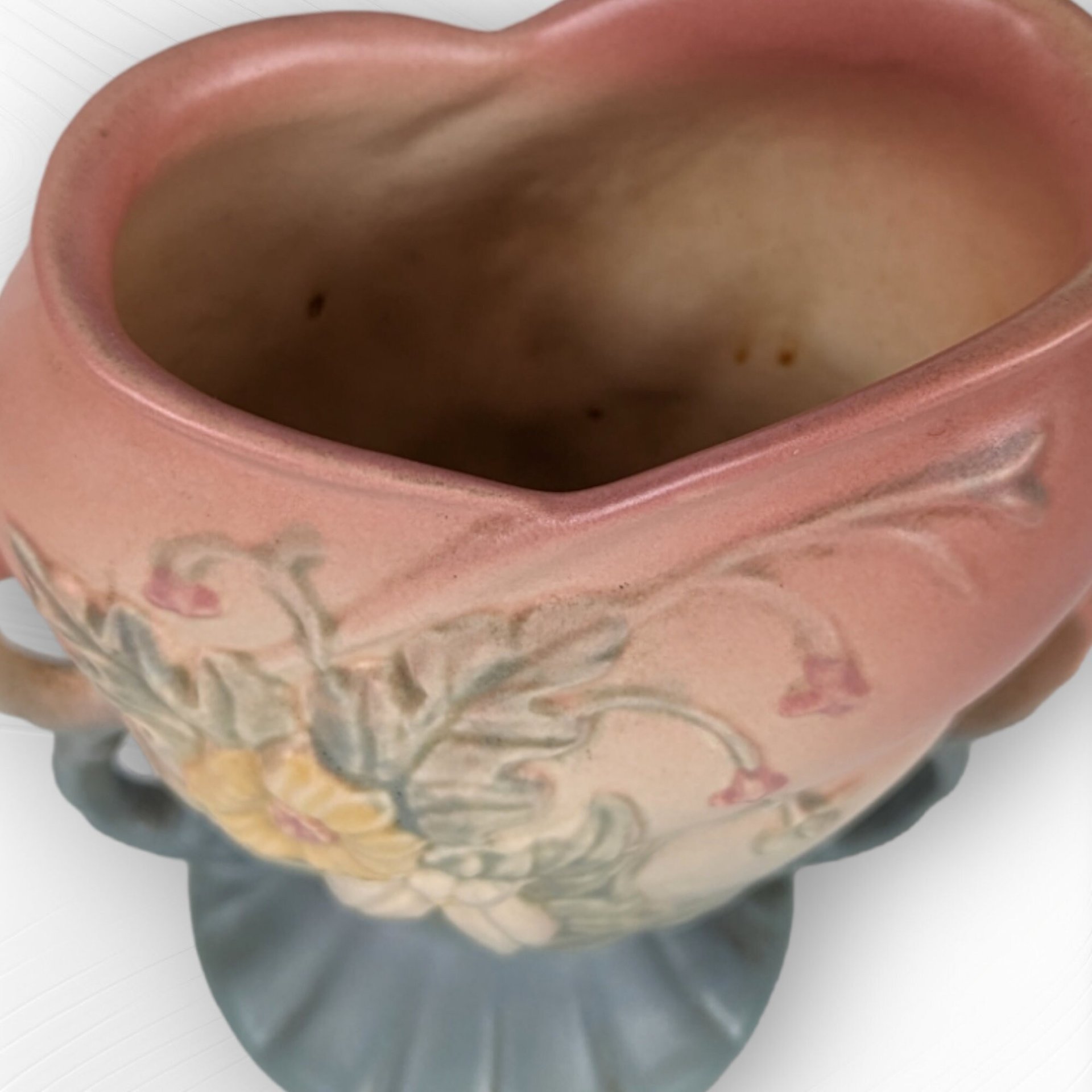 Vintage Hull Pottery Pink and Blue Wild Flower 6" Vase - Classic Floral Elegance