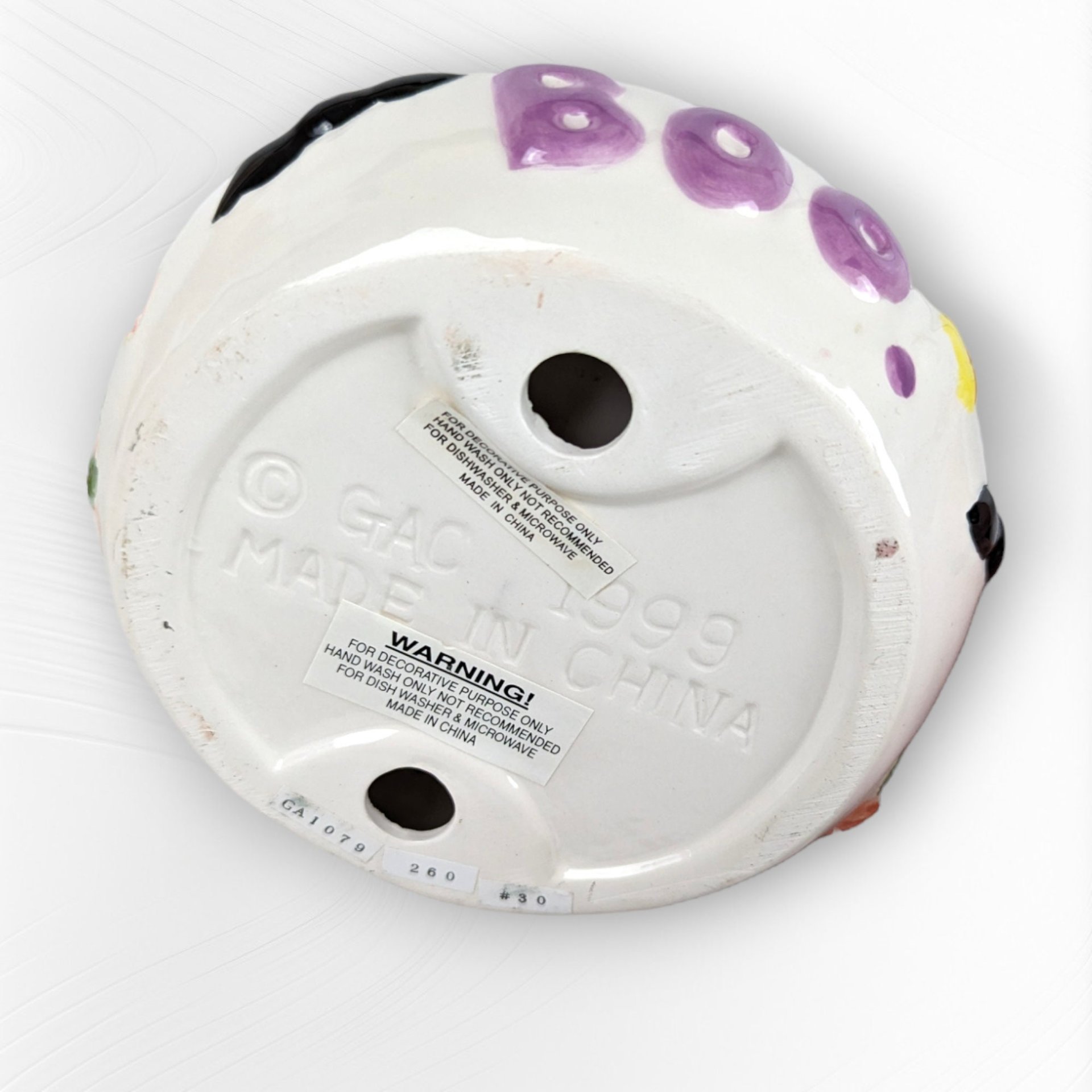 1999 GAC Trick or Treat Ceramic Candy Dish