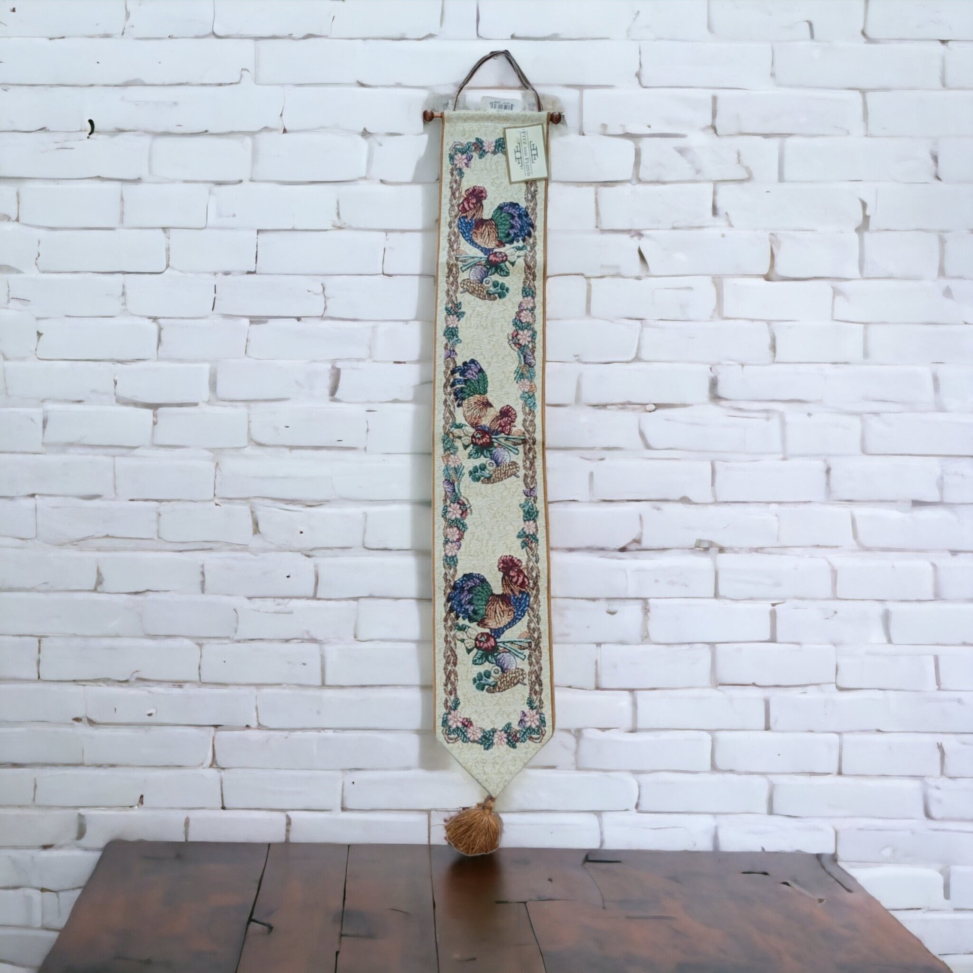 Vintage Fitz and Floyd Wall Hanging with Rooster