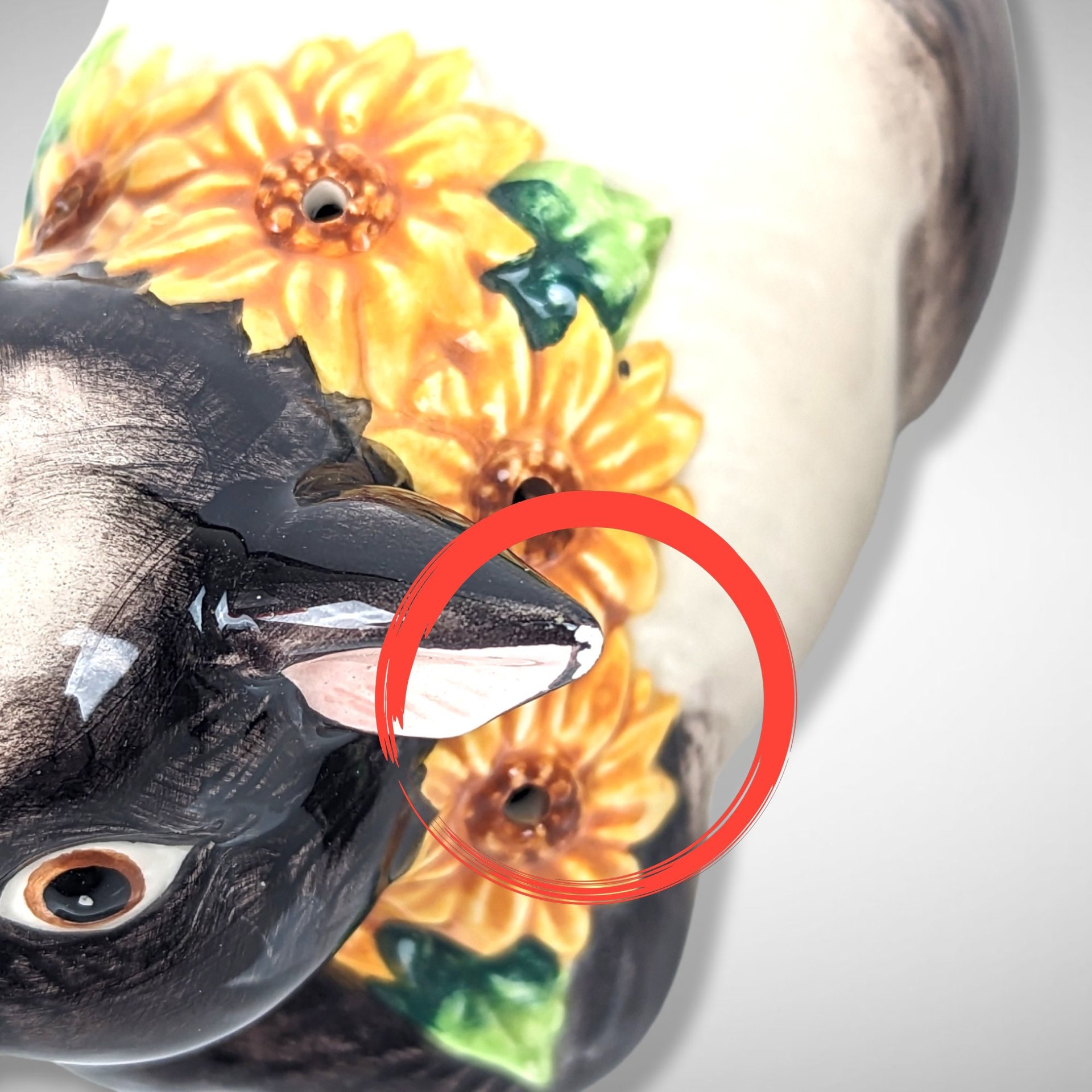 Set of 2 1992 Fitz and Floyd Hampshire Hog Potpourri Diffusers