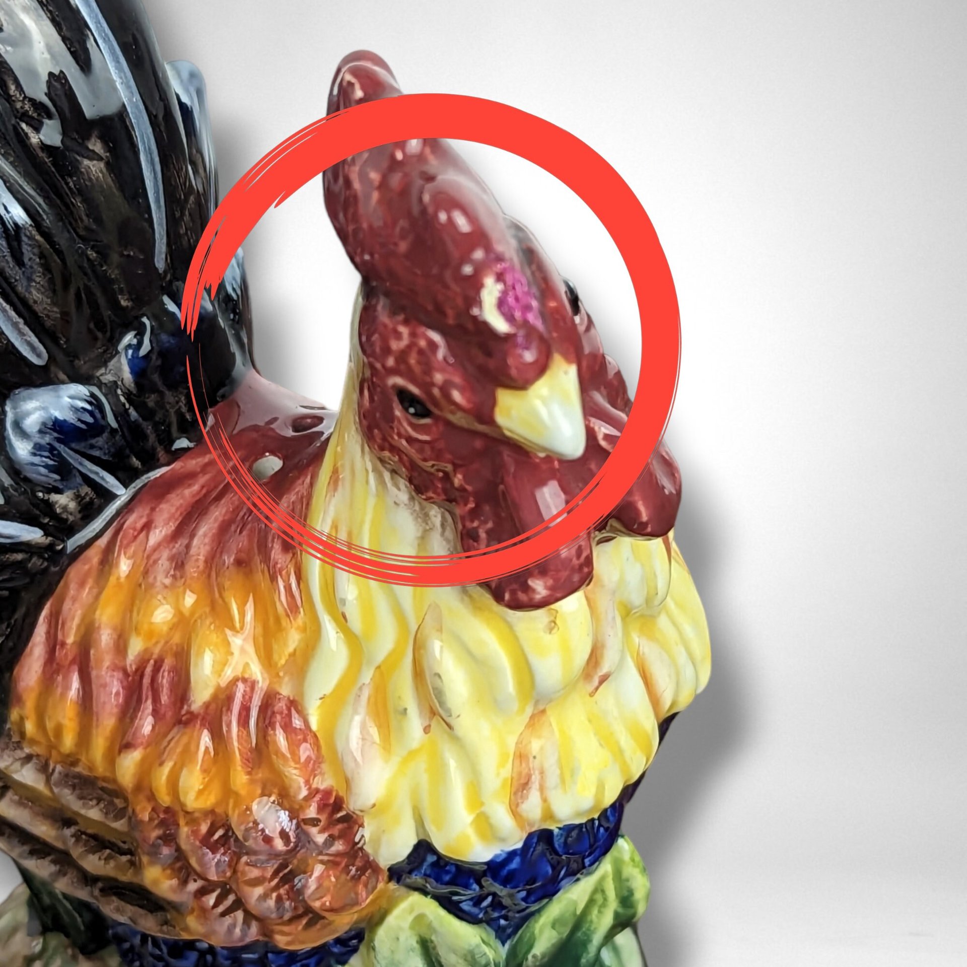 Vintage Ceramic Rooster Salt and Pepper Shakers