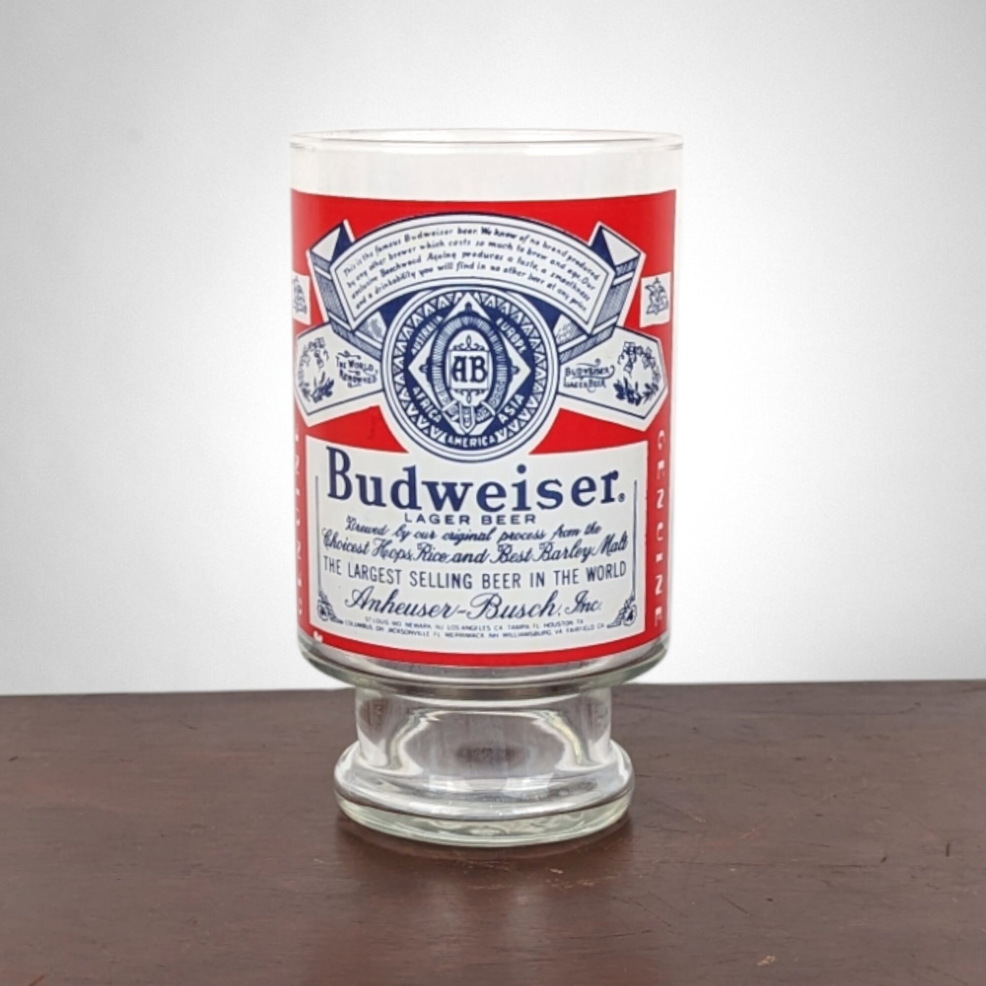 Vintage Budweiser Oversized Beer Glass