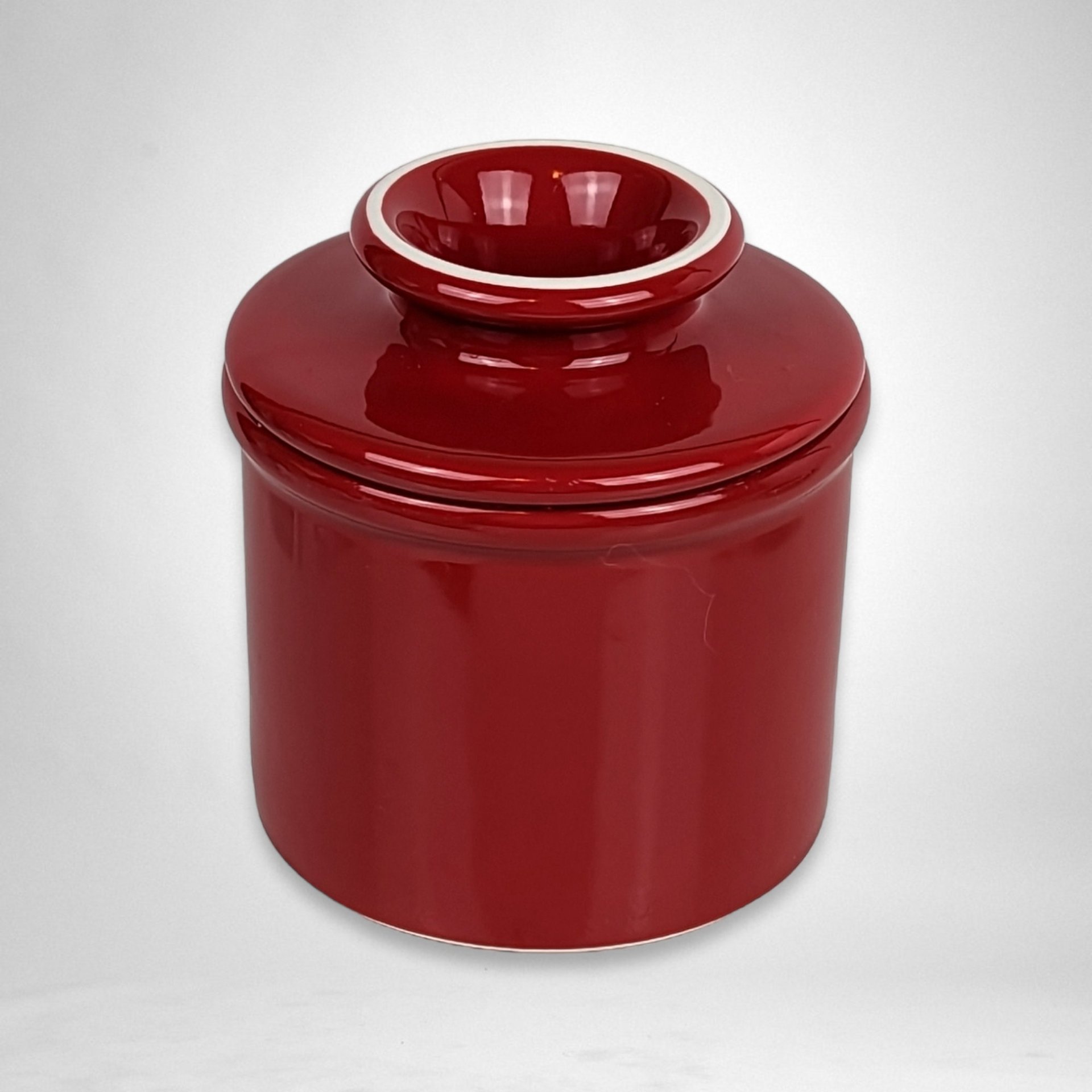 The Original Butter Bell Red Crock