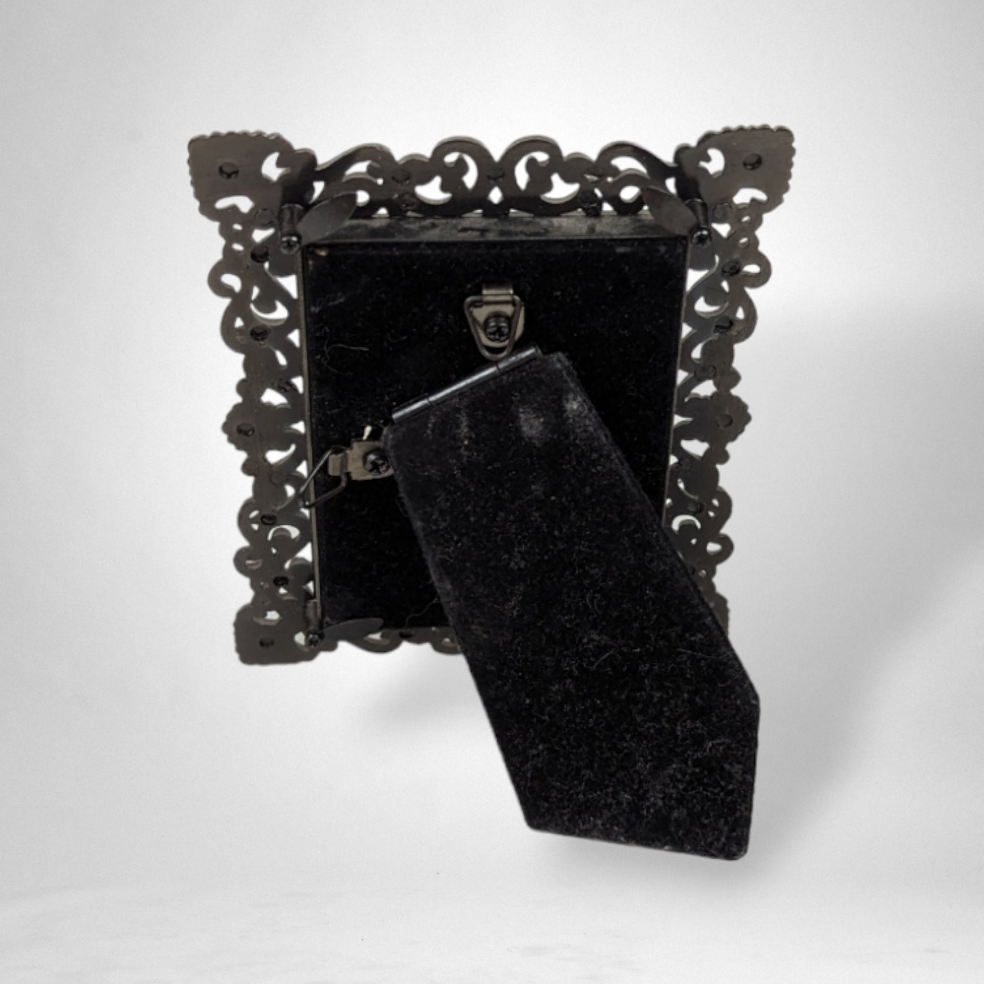 Small Metal Crystal Studded Picture Frame