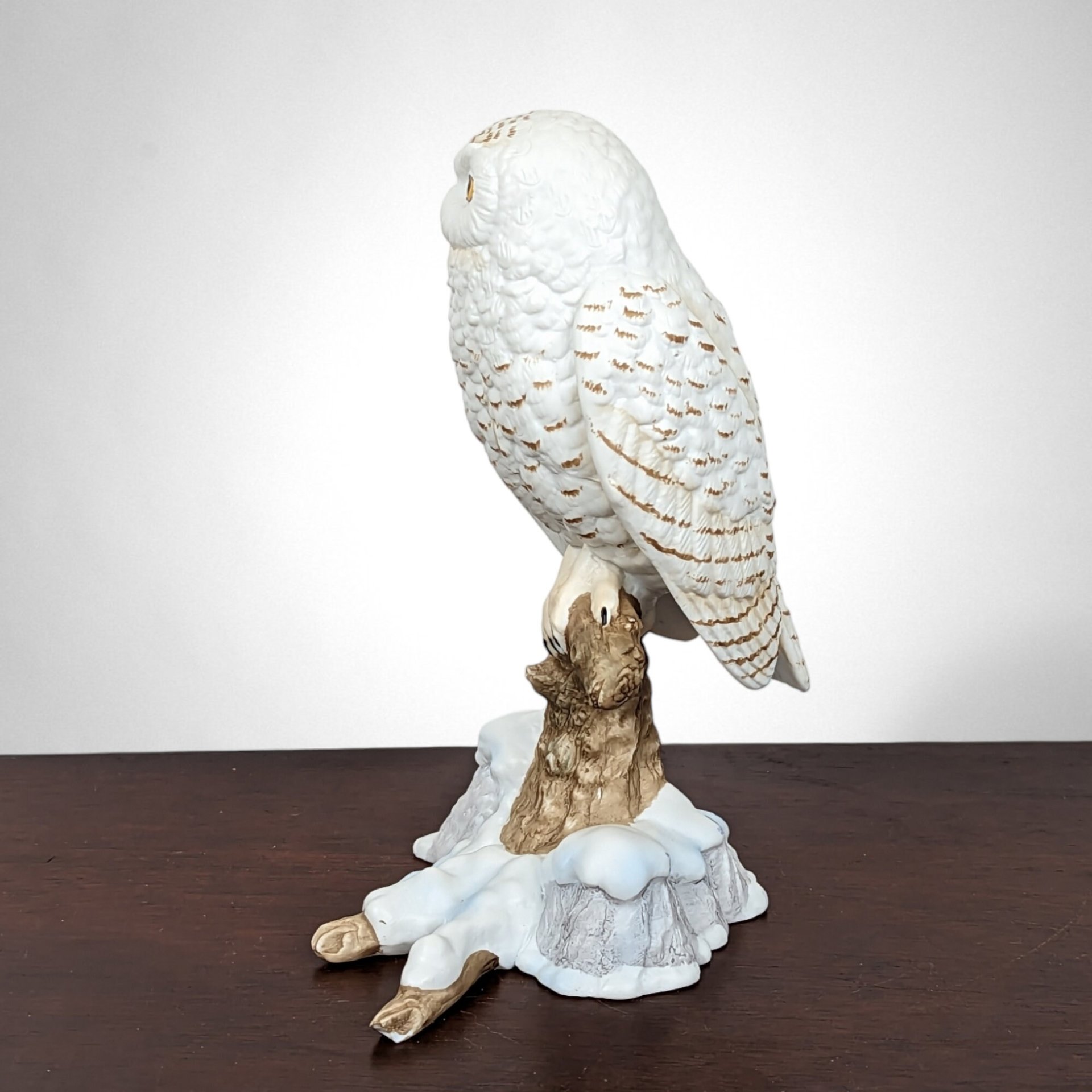 1991 National Audubon Snowy Owl Figurine