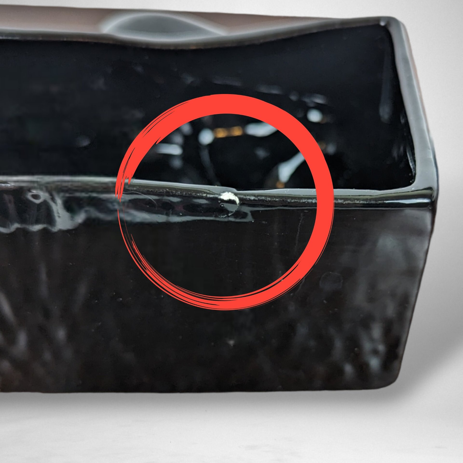 Vintage Ceramic Black Panter Planter