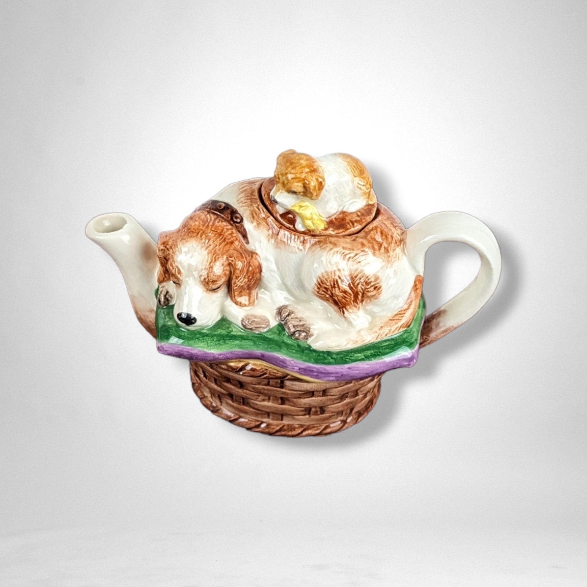 Noritake Decorative Small Teapot with Dogs