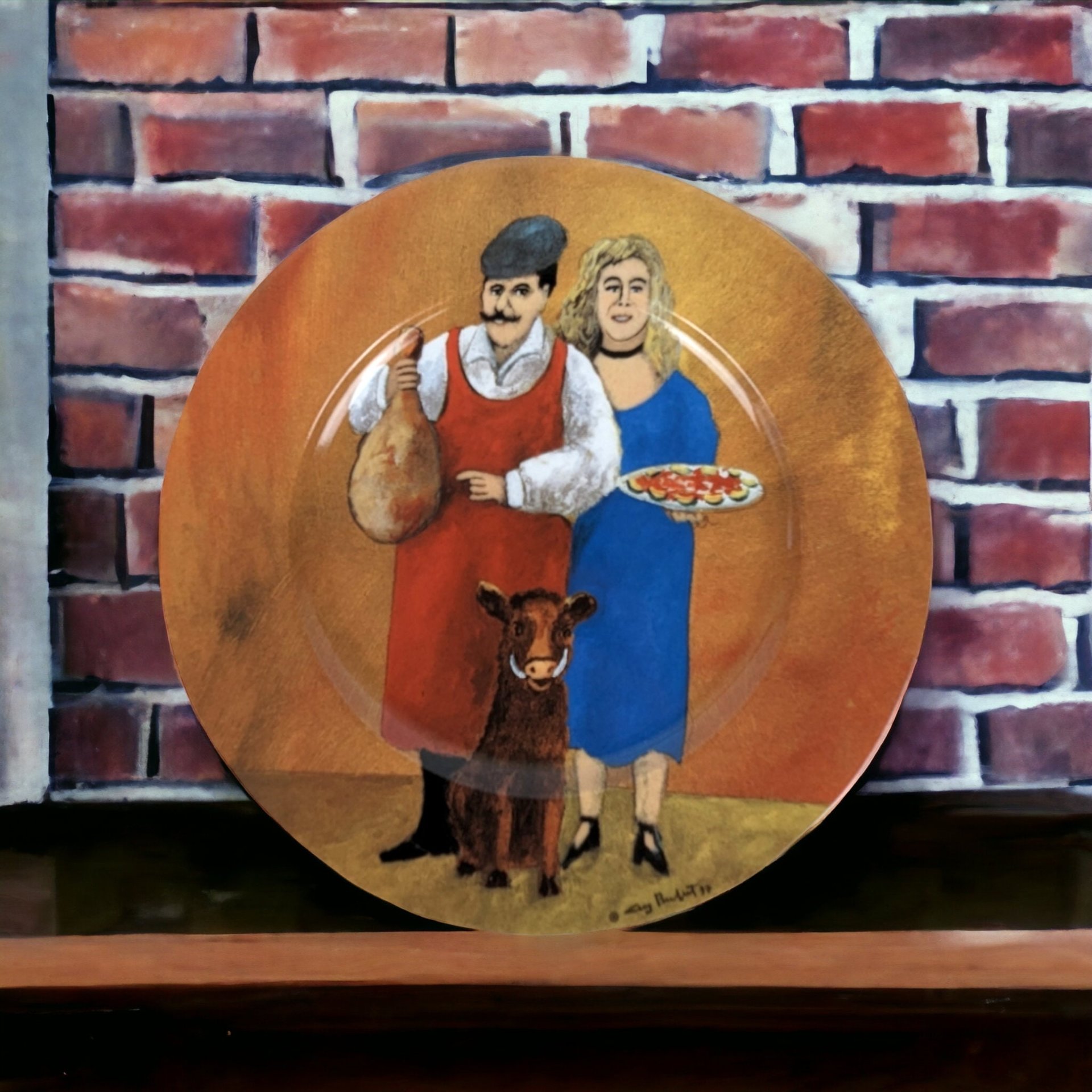 Tuscan Storefronts by Guy Buffet Salad Plate, Your Choice
