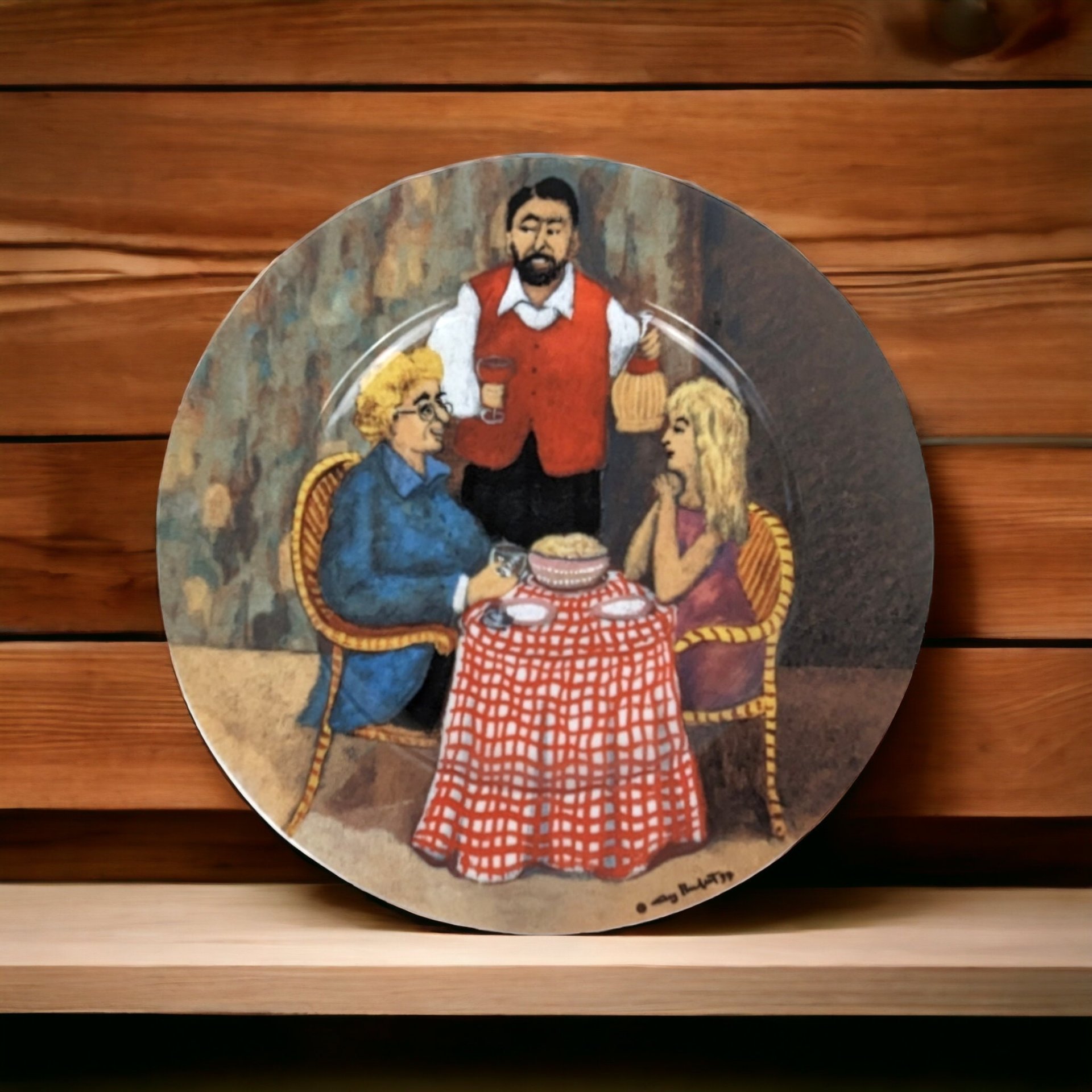 Tuscan Storefronts by Guy Buffet Salad Plate, Your Choice