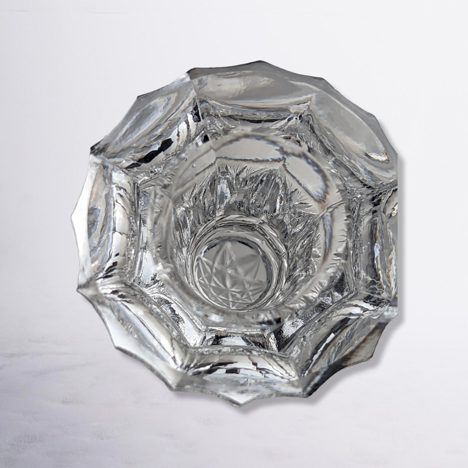 Classic Elegance: Pair of American Cut Crystal Candle Stick Holders